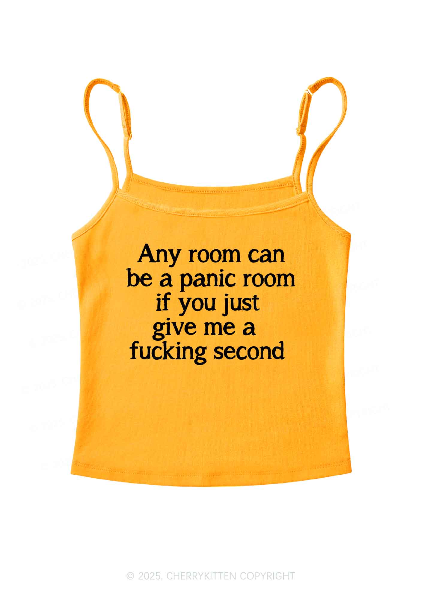 Any Room Can Be Panic Y2K Spaghetti Strap Cami Cherrykitten