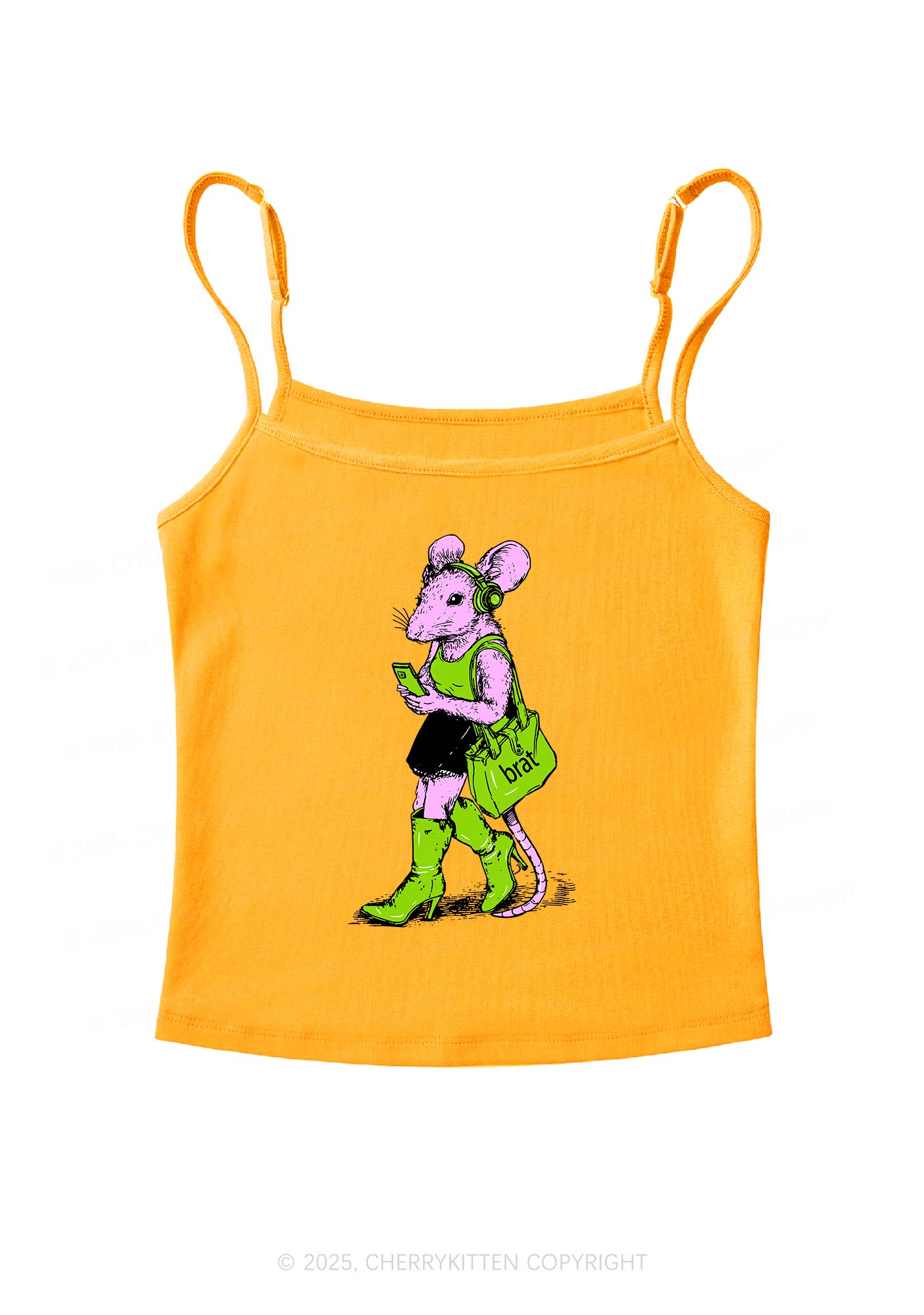 Brat Girl Y2K Spaghetti Strap Cami Cherrykitten