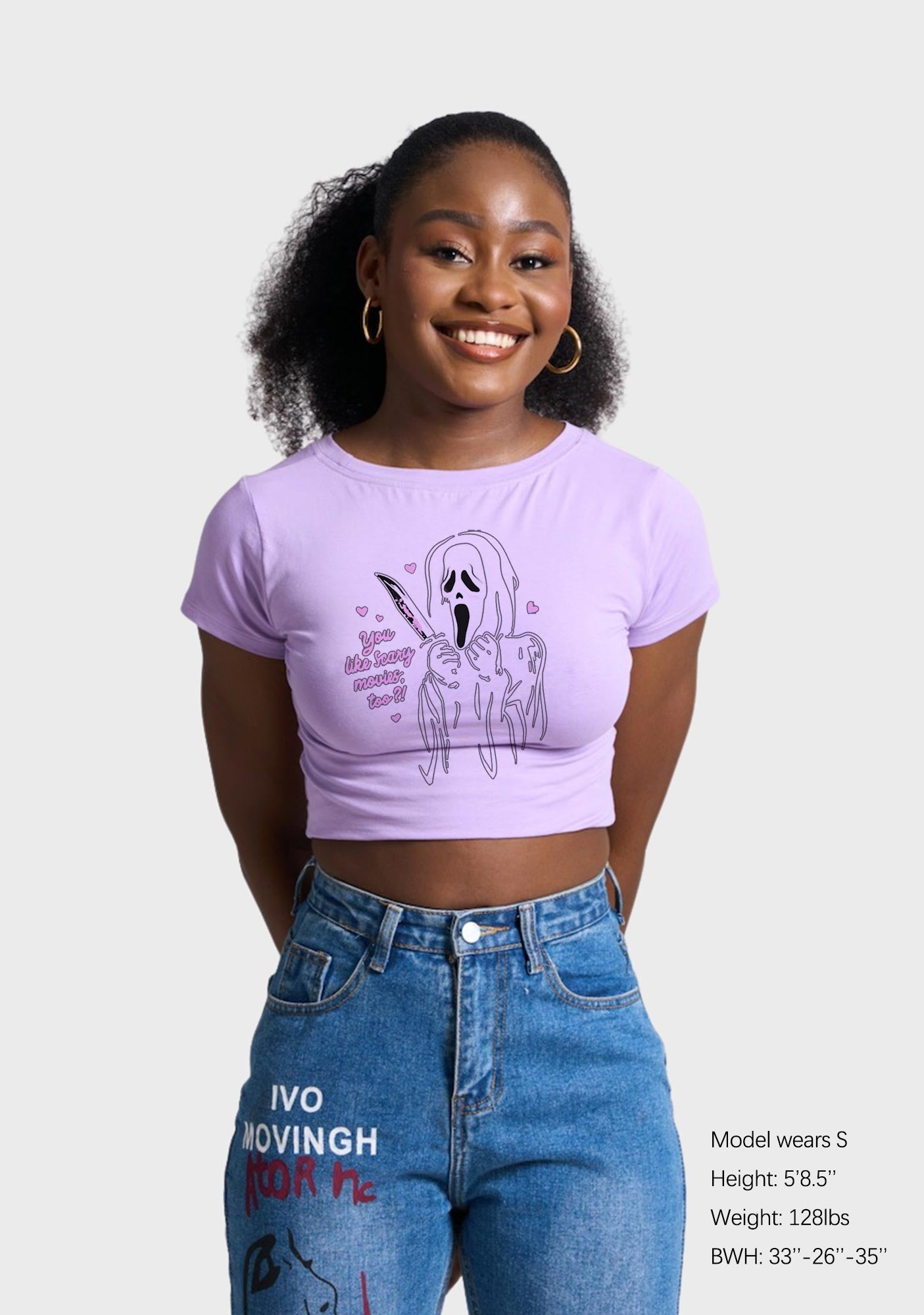 Halloween You Like Scary Movies Too Y2K Baby Tee