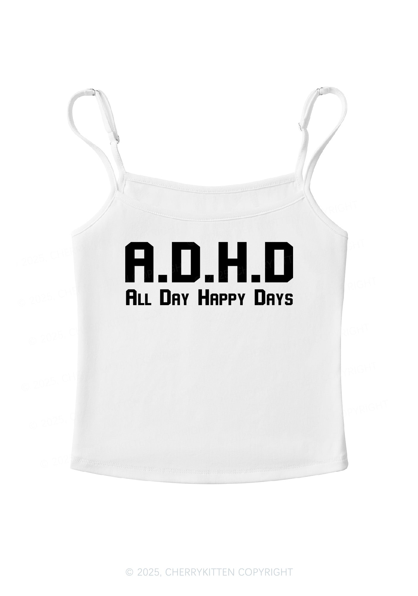 All Day Happy Days Y2K Spaghetti Strap Cami Cherrykitten