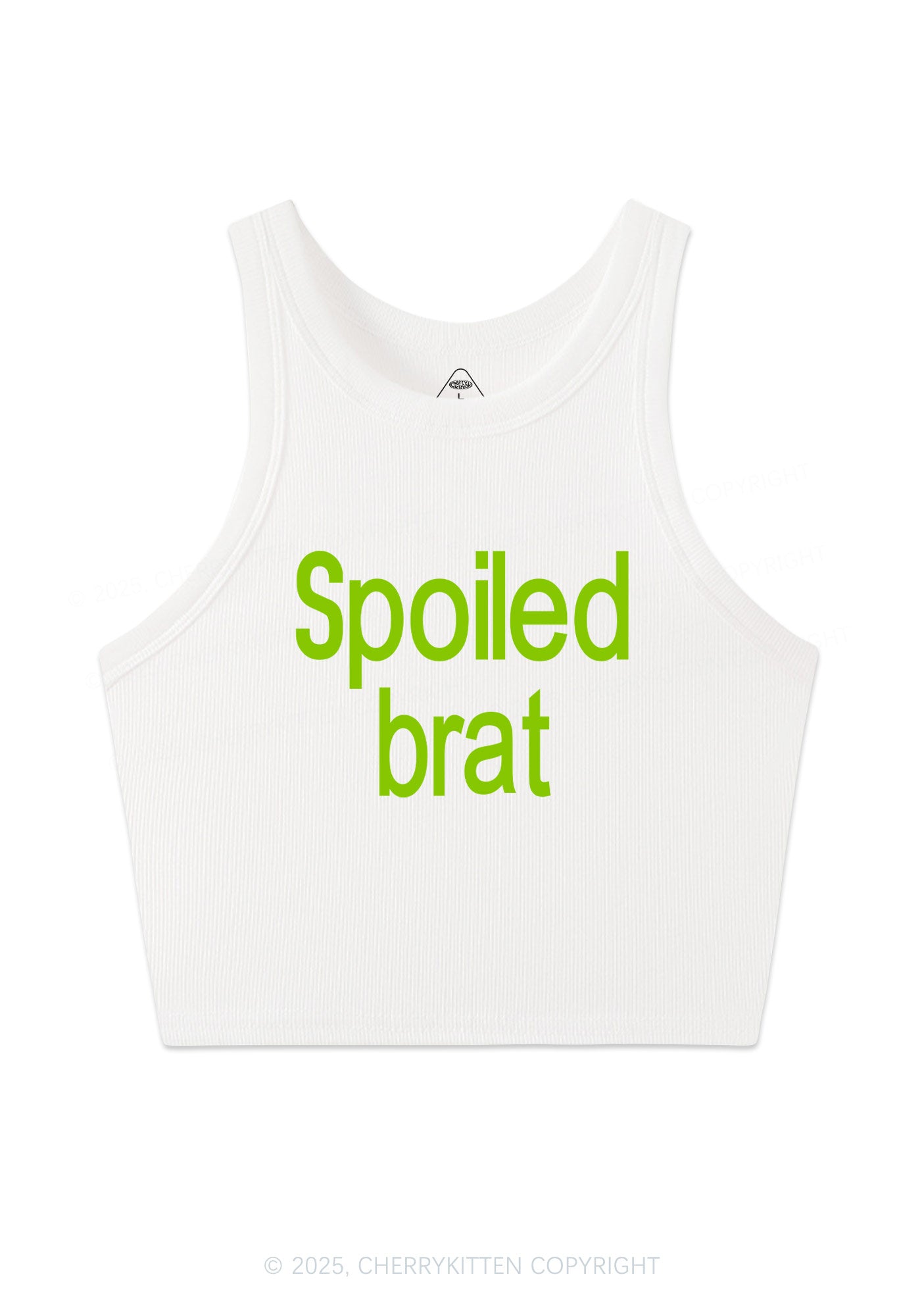 Spoiled Brat Y2K Crop Tank Top Cherrykitten