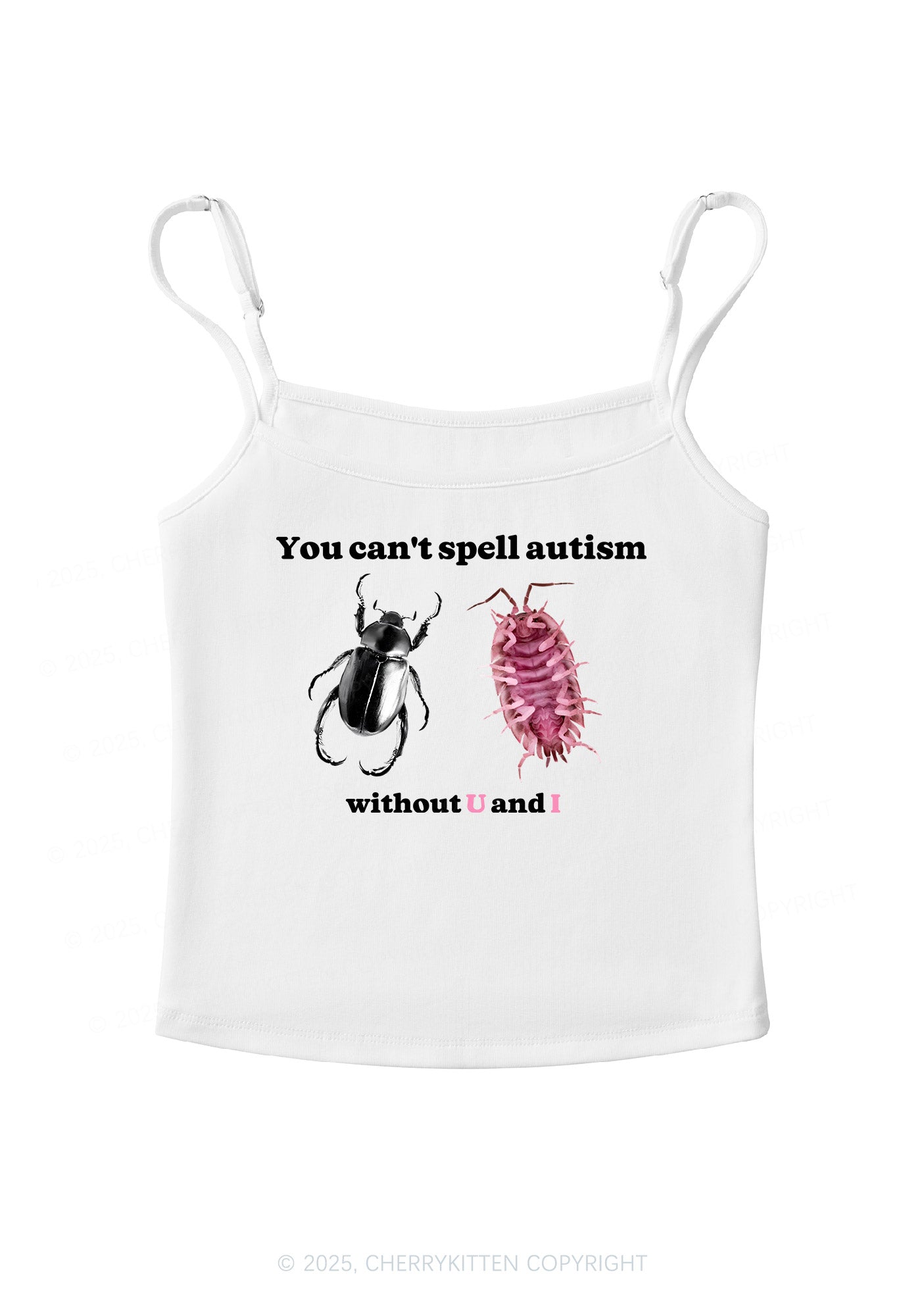 Autism Insect Y2K Spaghetti Strap Cami Cherrykitten