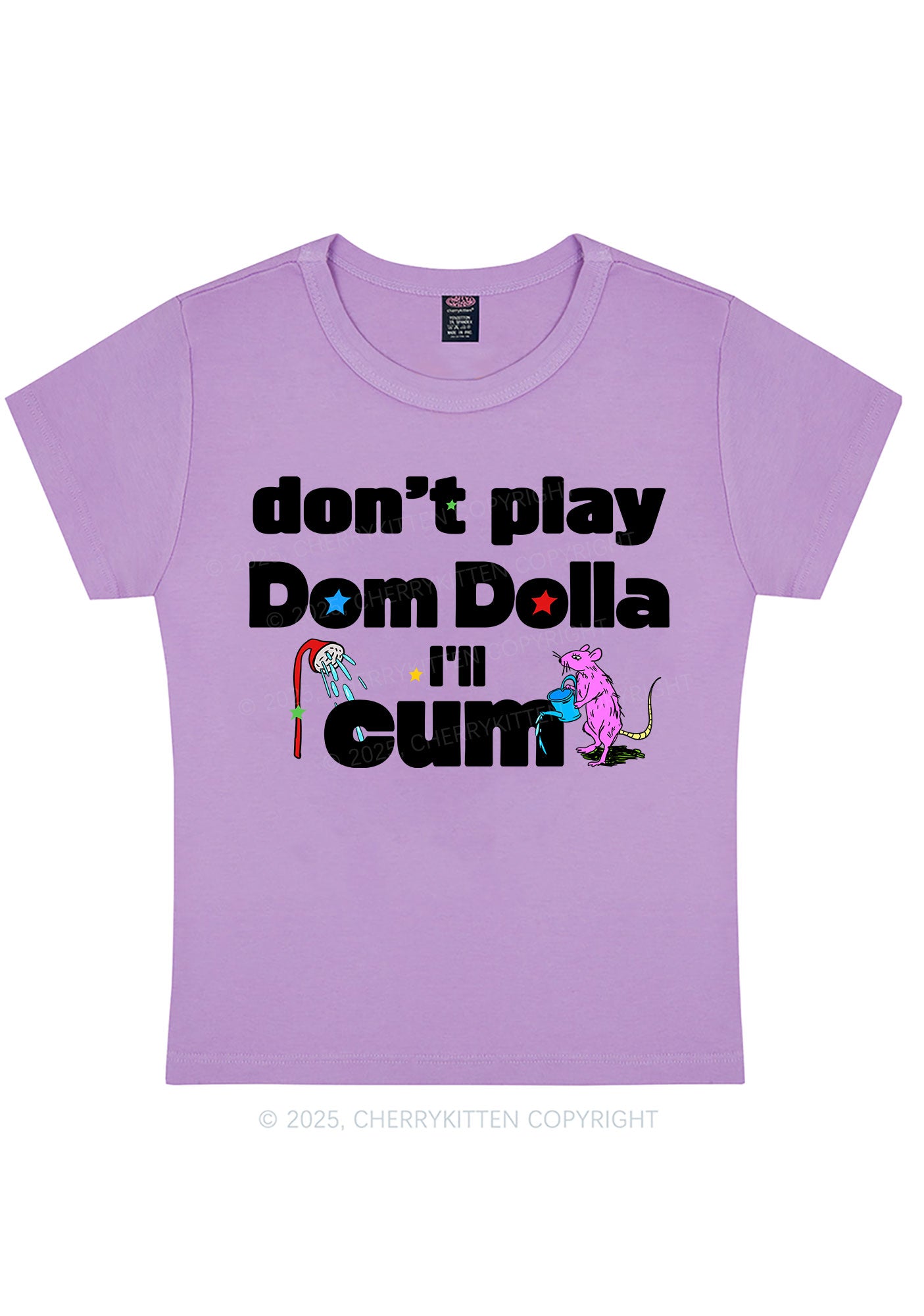 Do Not Play Dom Y2K Baby Tee Cherrykitten