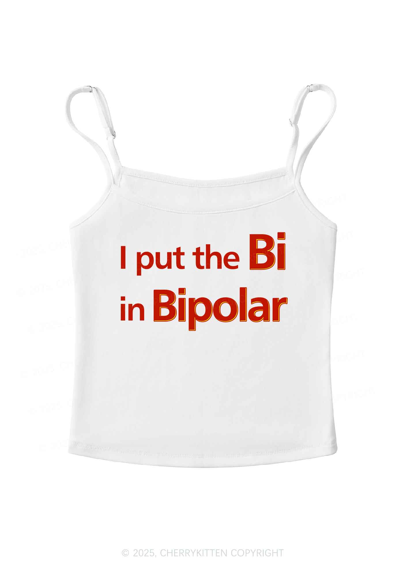 Bi In BipolarY2K Spaghetti Strap Cami Cherrykitten