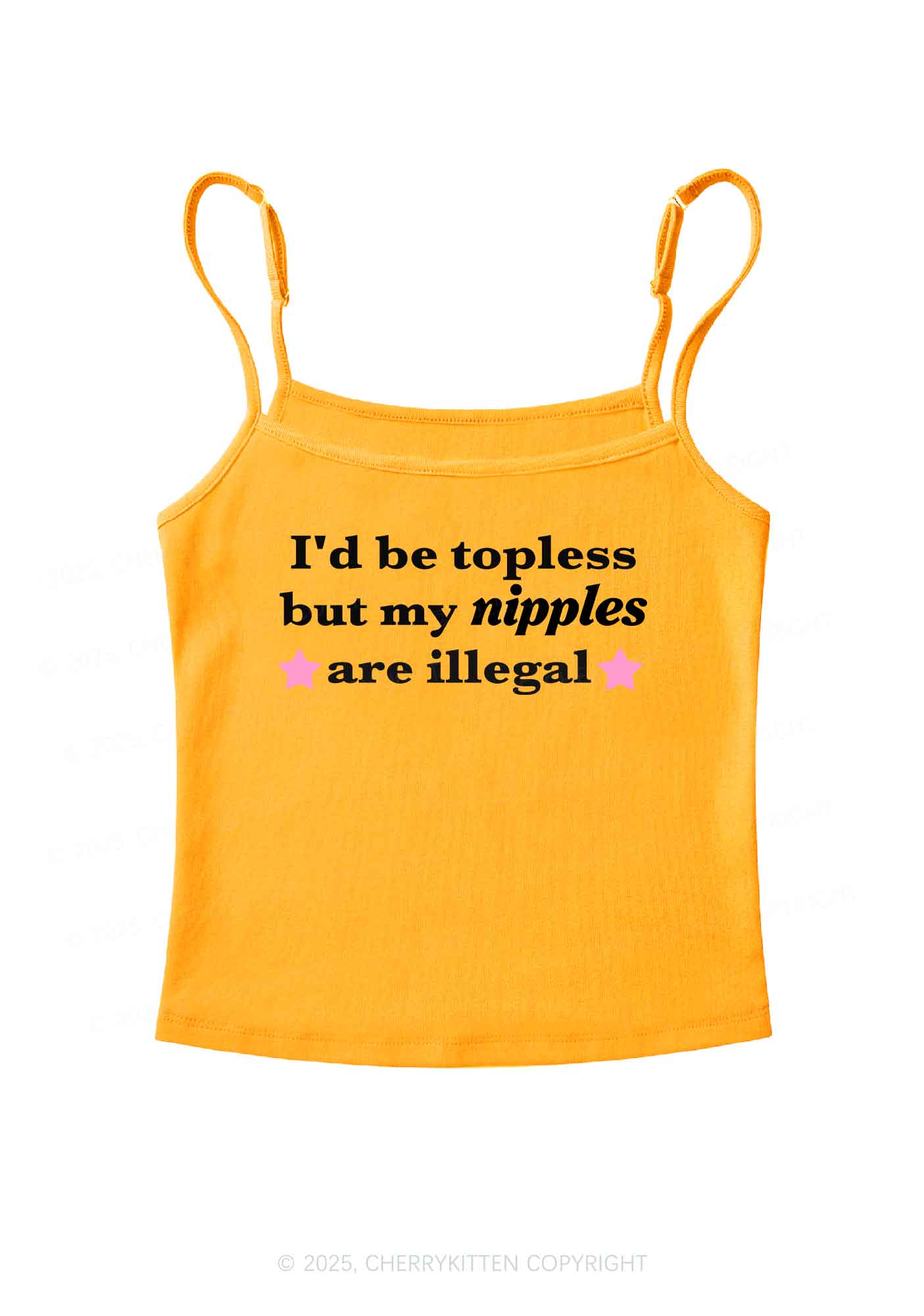 Nixxles Are Illegal Y2K Spaghetti Strap Cami Cherrykitten