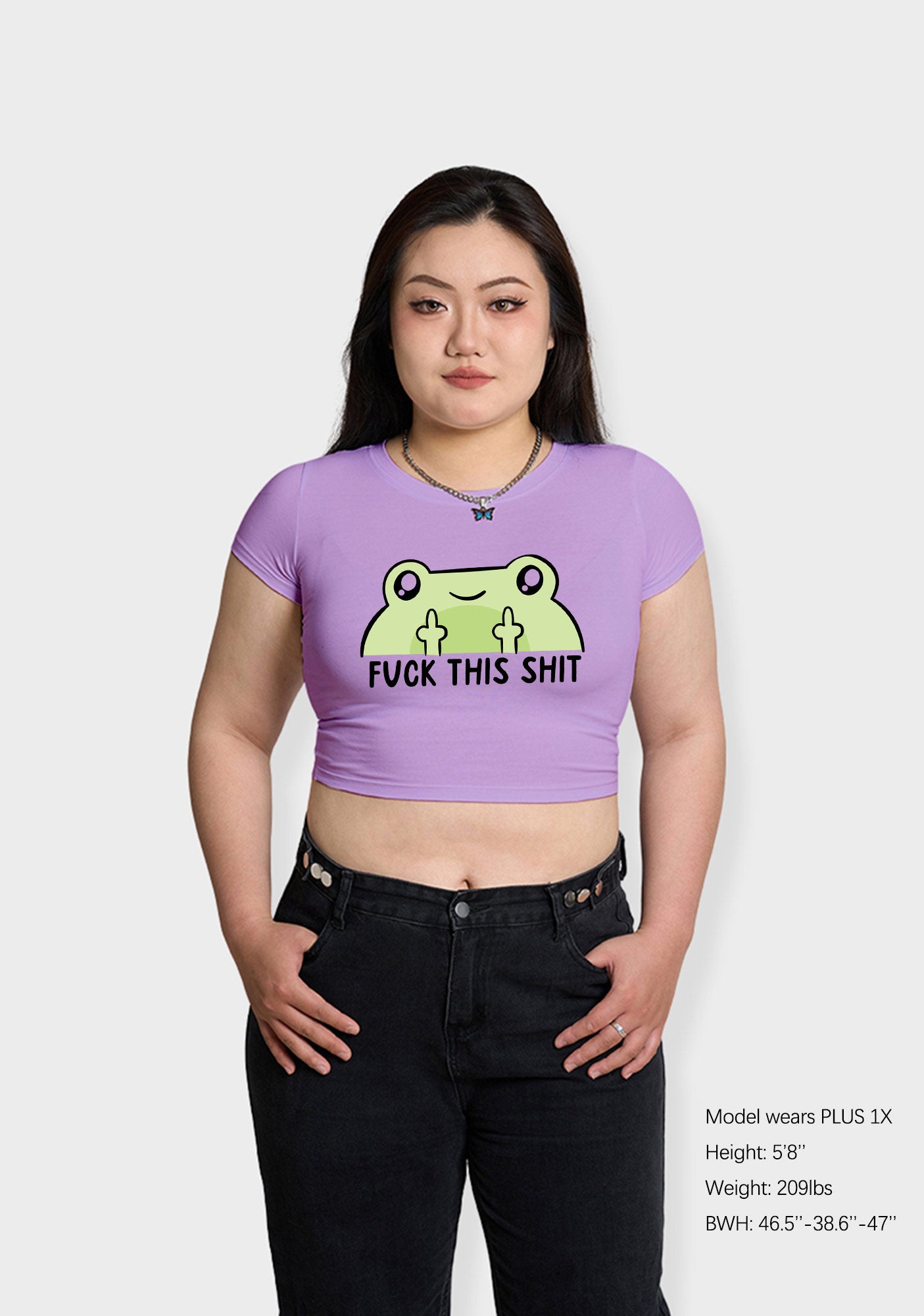 Curvy Fxxk This Shxt Frog Baby Tee