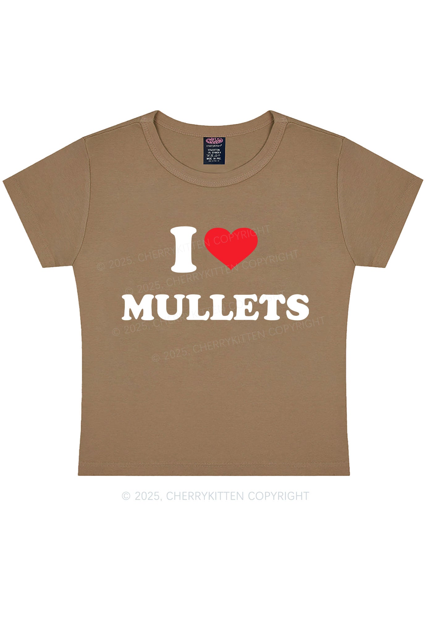I Love Mullets Y2K Baby Tee Cherrykitten