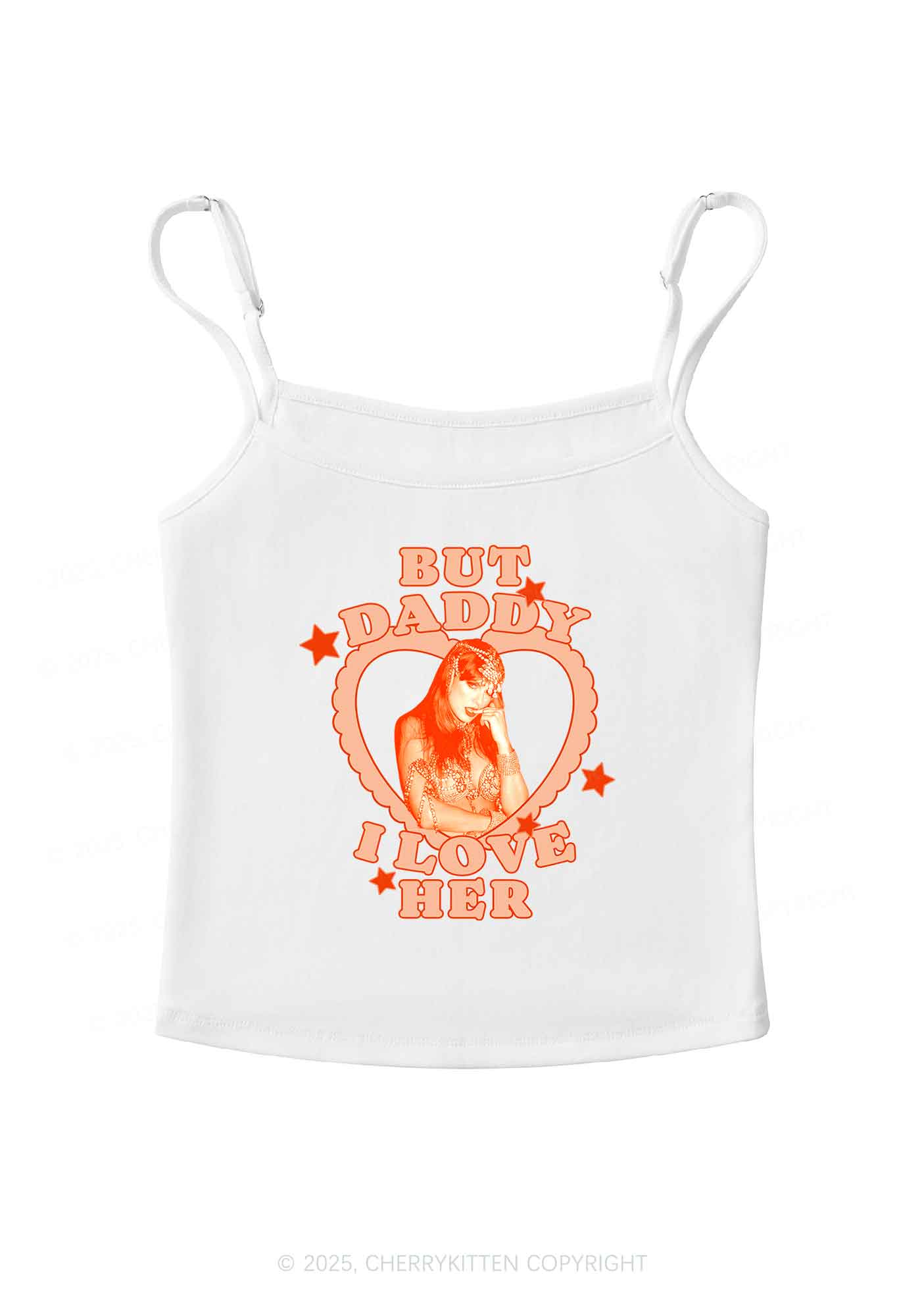 Daddy Love Heart TS Y2K Spaghetti Strap Cami Cherrykitten