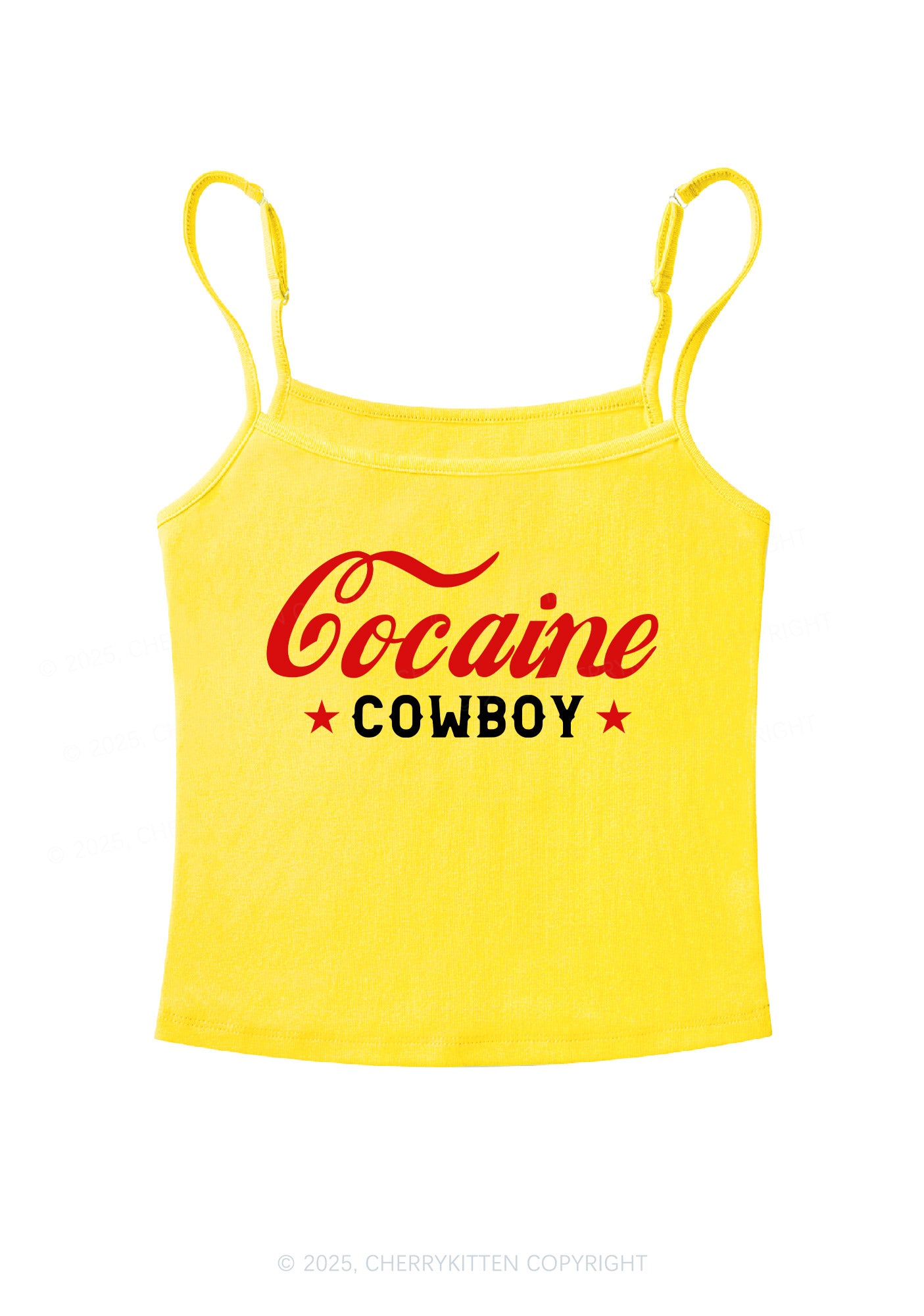 Cola Cowboy Y2K Spaghetti Strap Cami Cherrykitten