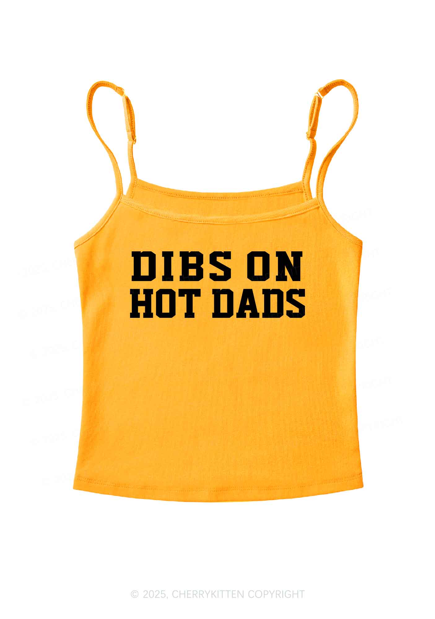 Dibs On Hot Dads Y2K Spaghetti Strap Cami Cherrykitten