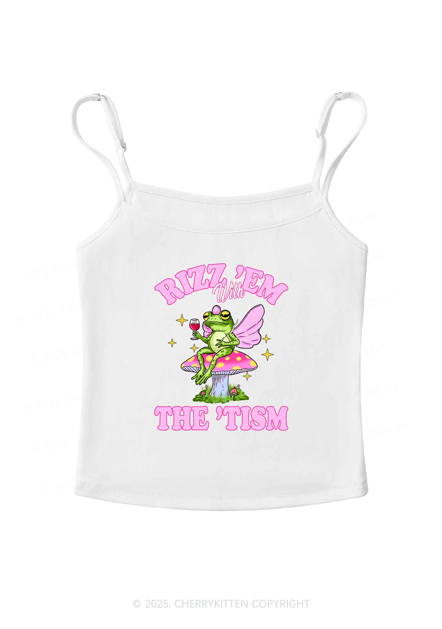 Fairy Frog Rizz Tism Y2K Spaghetti Strap Cami Cherrykitten