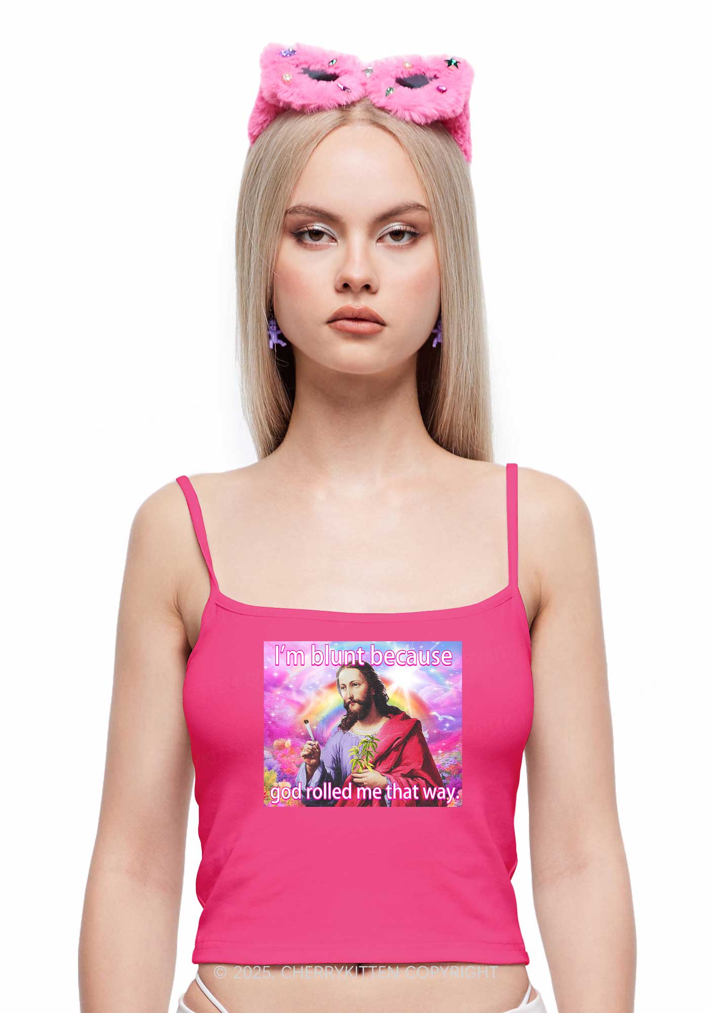 Im Blunt Y2K Spaghetti Strap Cami Cherrykitten