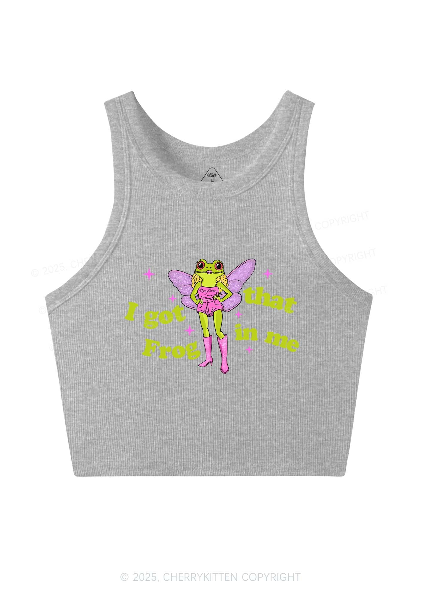 I Got That Frog Y2K Crop Tank Top Cherrykitten