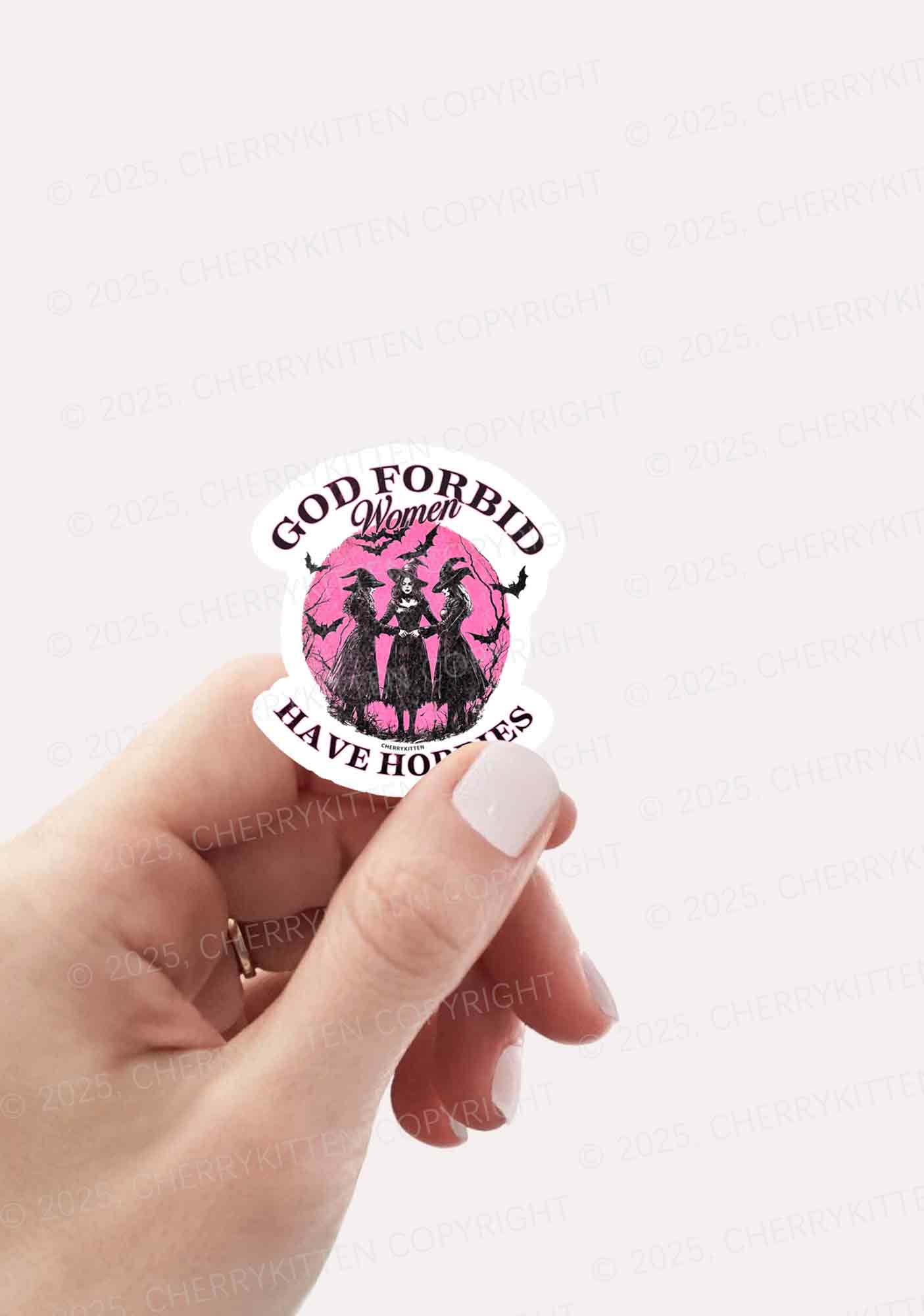 Halloween God Forbid Women Hobbies 1pc Y2K Sticker Cherrykitten
