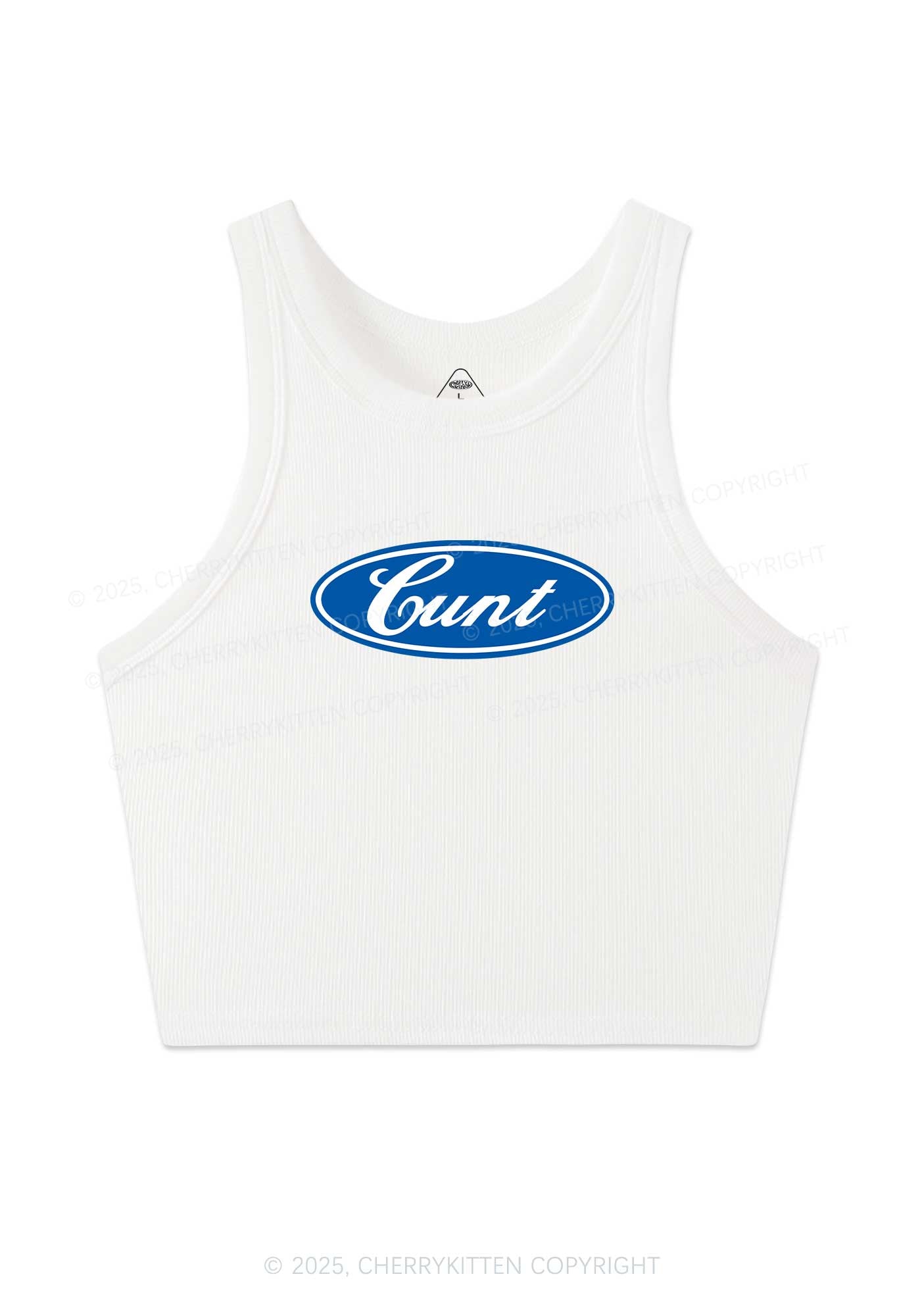 Oval Cxxt Y2K Crop Tank Top Cherrykitten