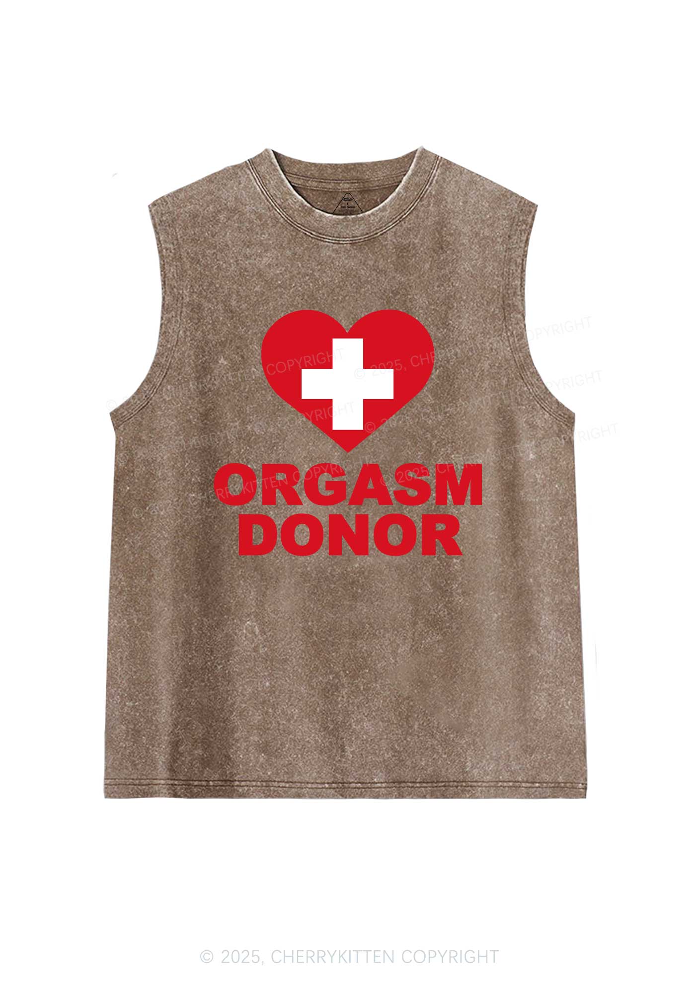 Orgxsm Donor Y2K Washed Muscle Tank Cherrykitten