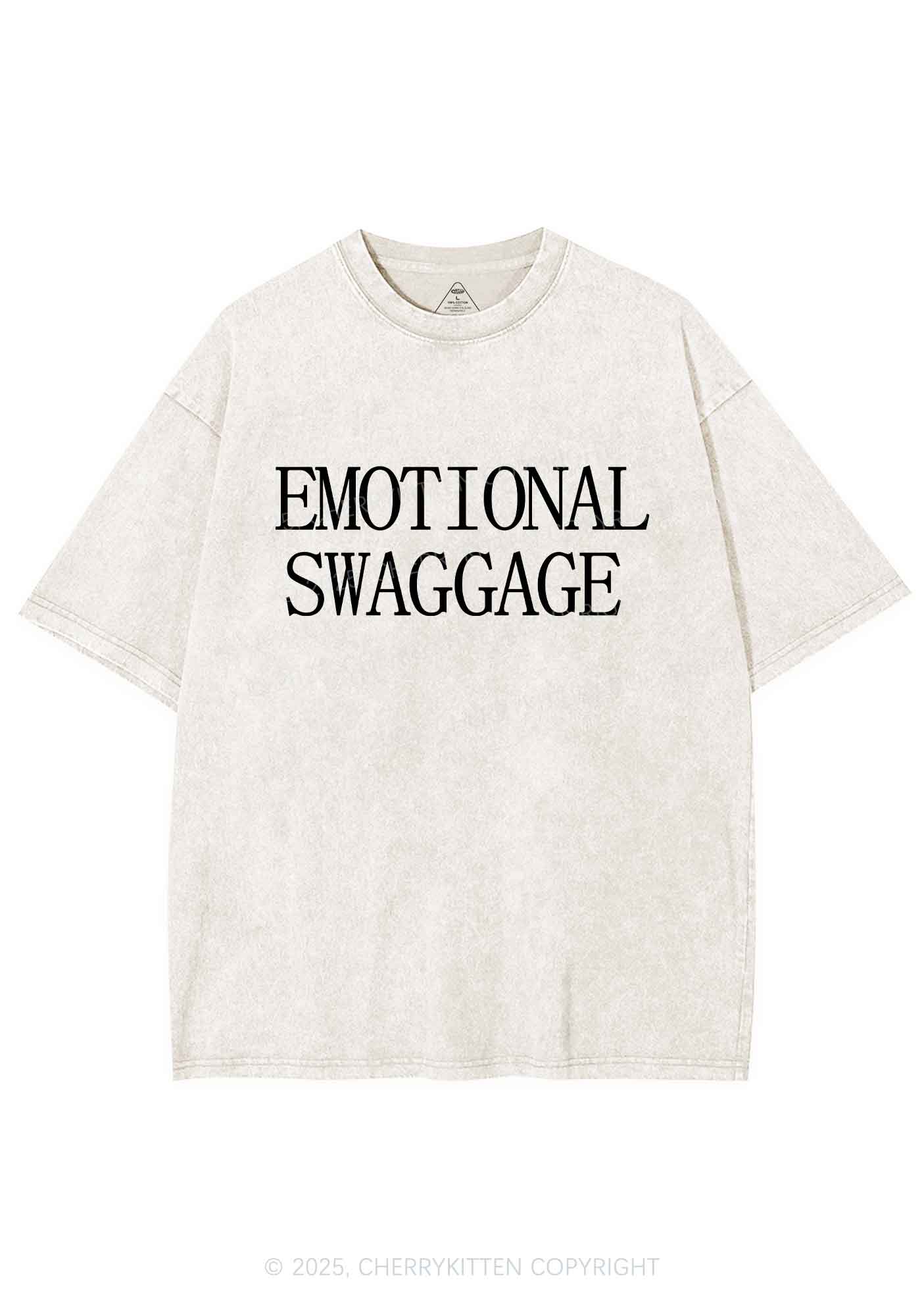 Emotional Swaggage Y2K Shirts Washed Tee Cherrykitten