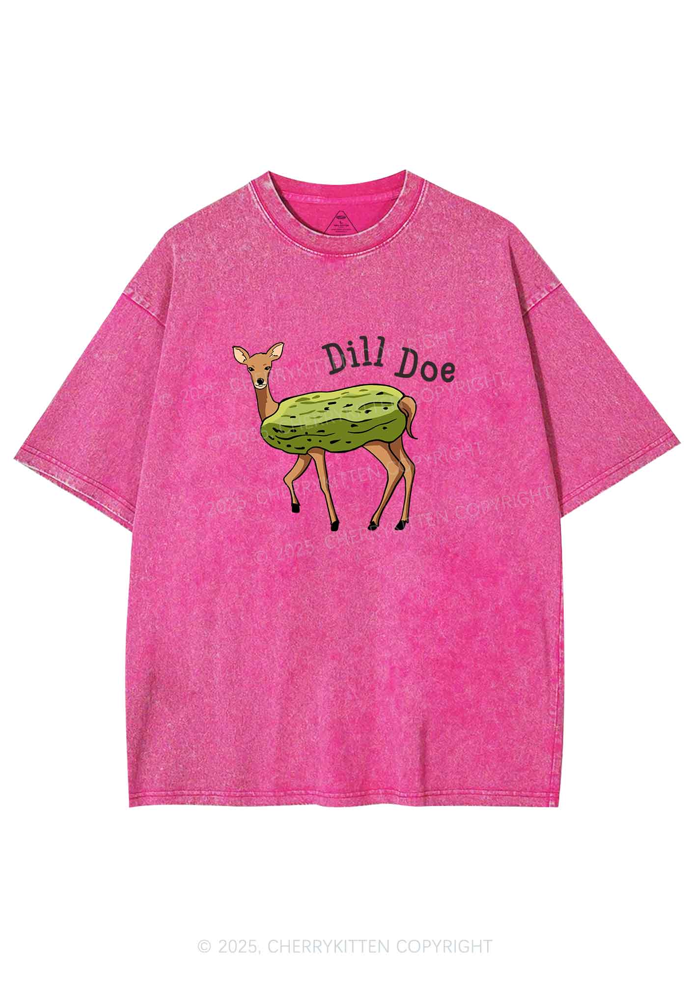Dill Doe Y2K Shirts Washed Tee Cherrykitten