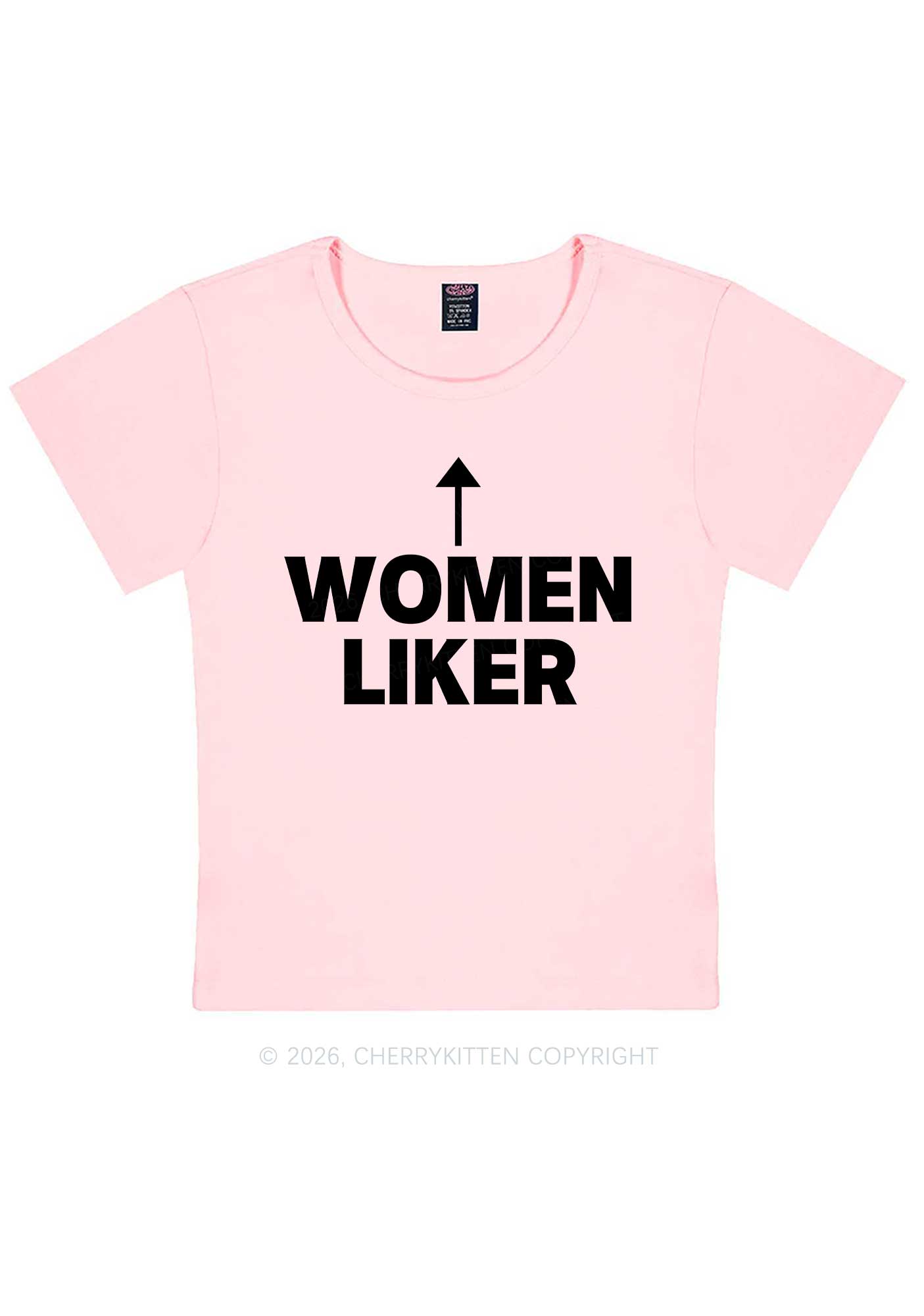 Women Liker Pride Y2K Baby Tee Cherrykitten