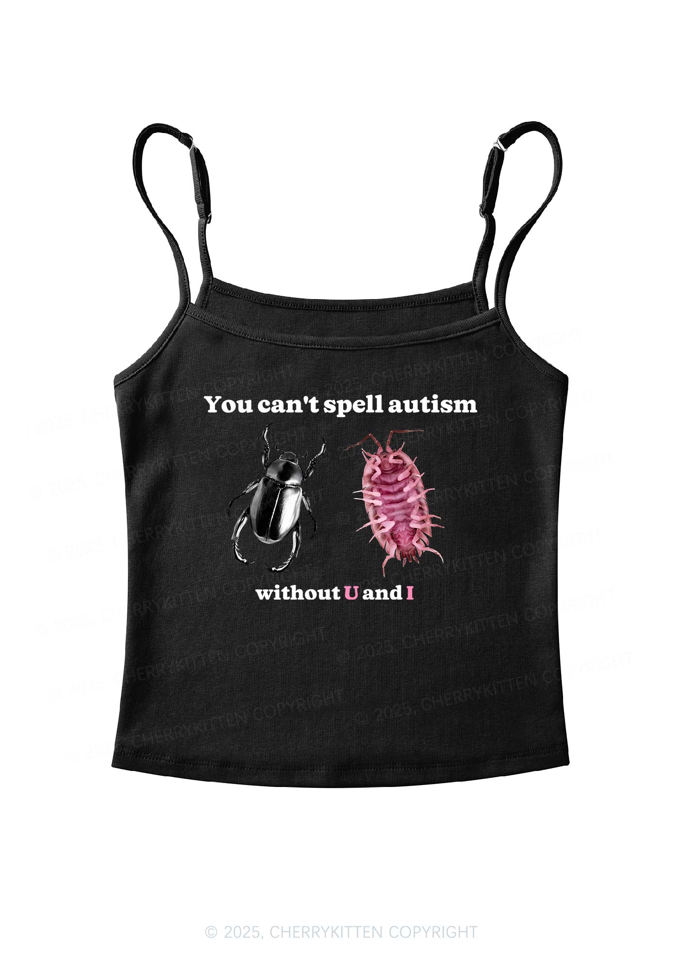 Autism Insect Y2K Spaghetti Strap Cami Cherrykitten