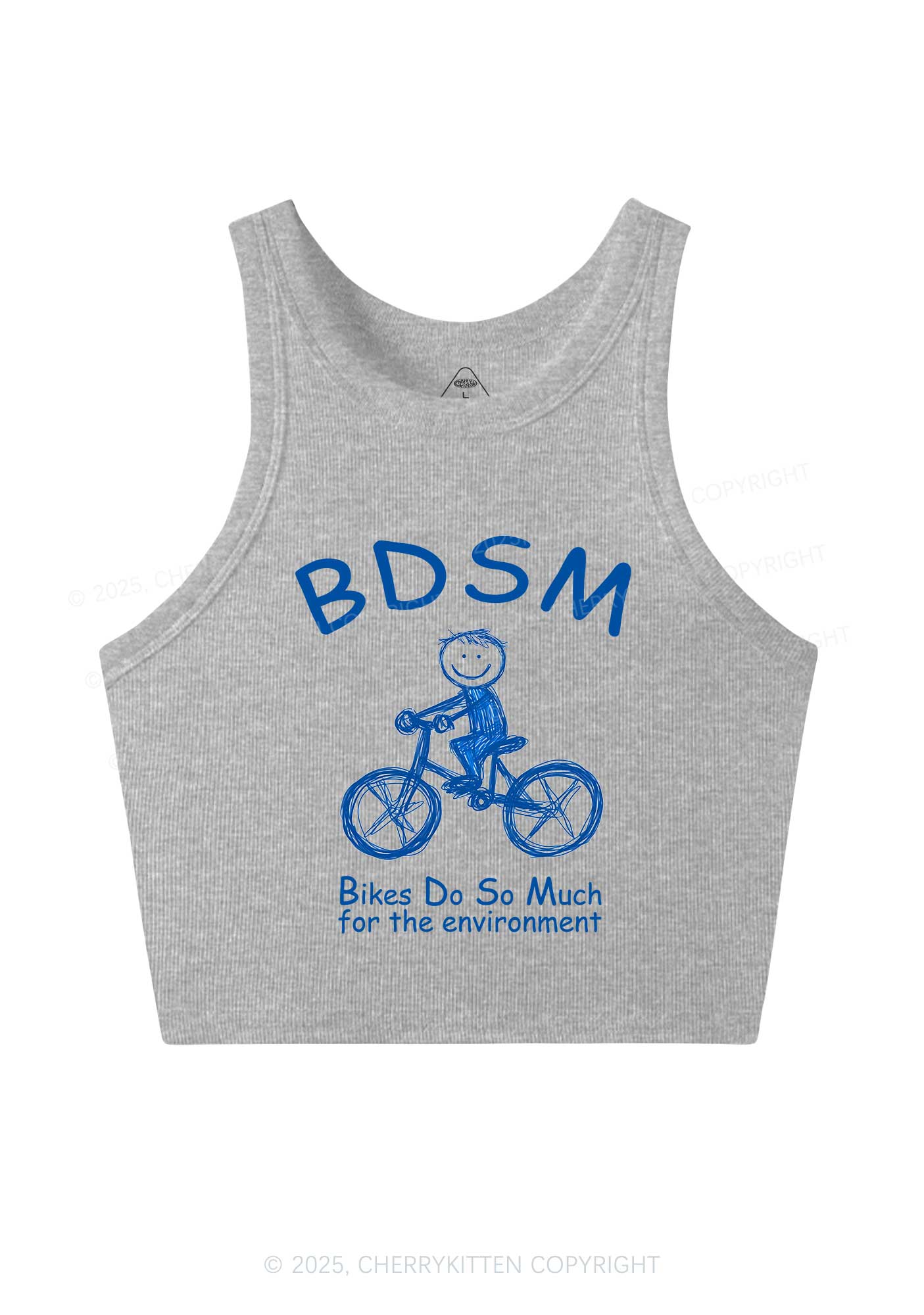Bikes Do Much Environment Y2K Crop Tank Top Cherrykitten