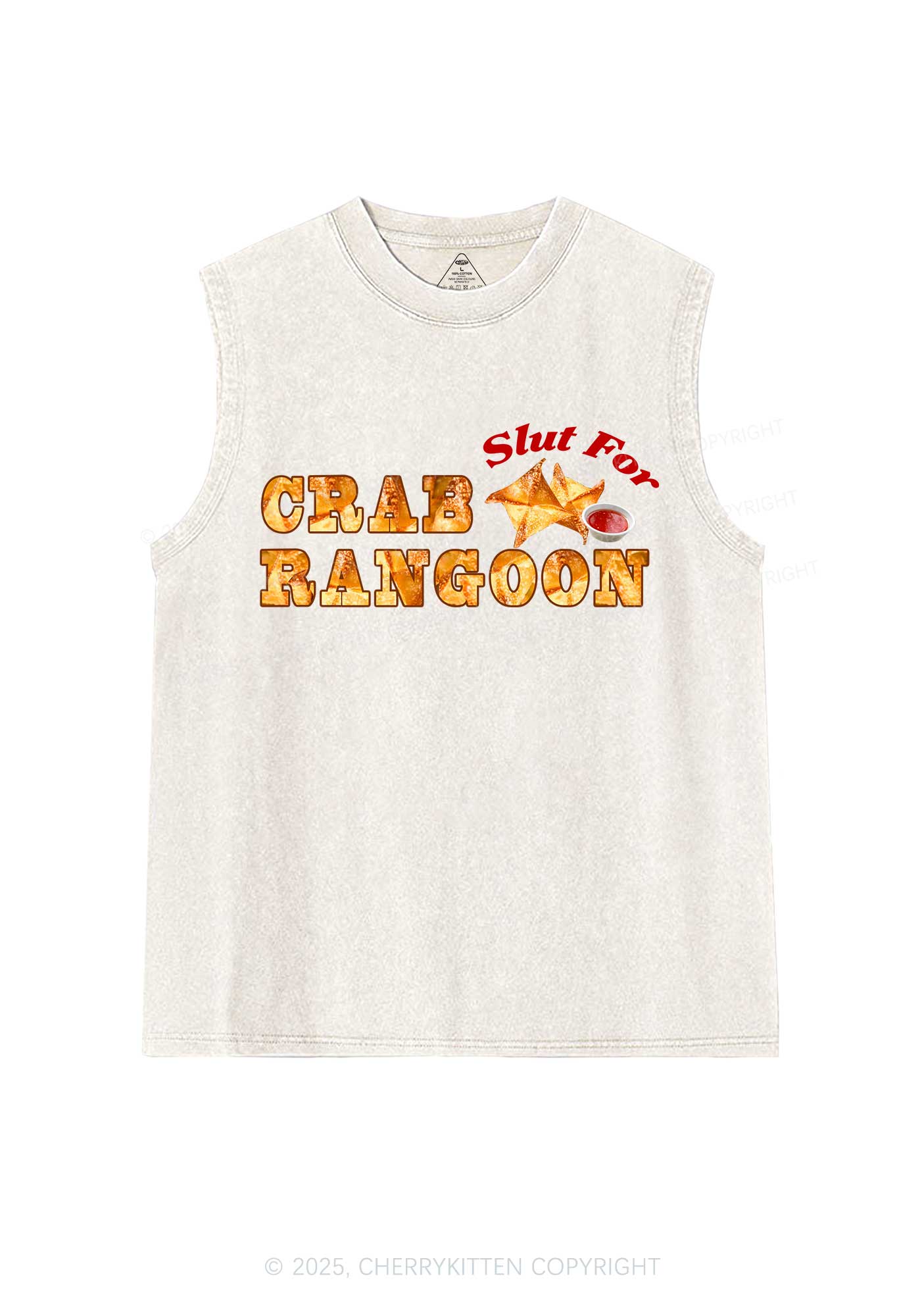 Slxt For Carb Rangoon Y2K Washed Muscle Tank Cherrykitten