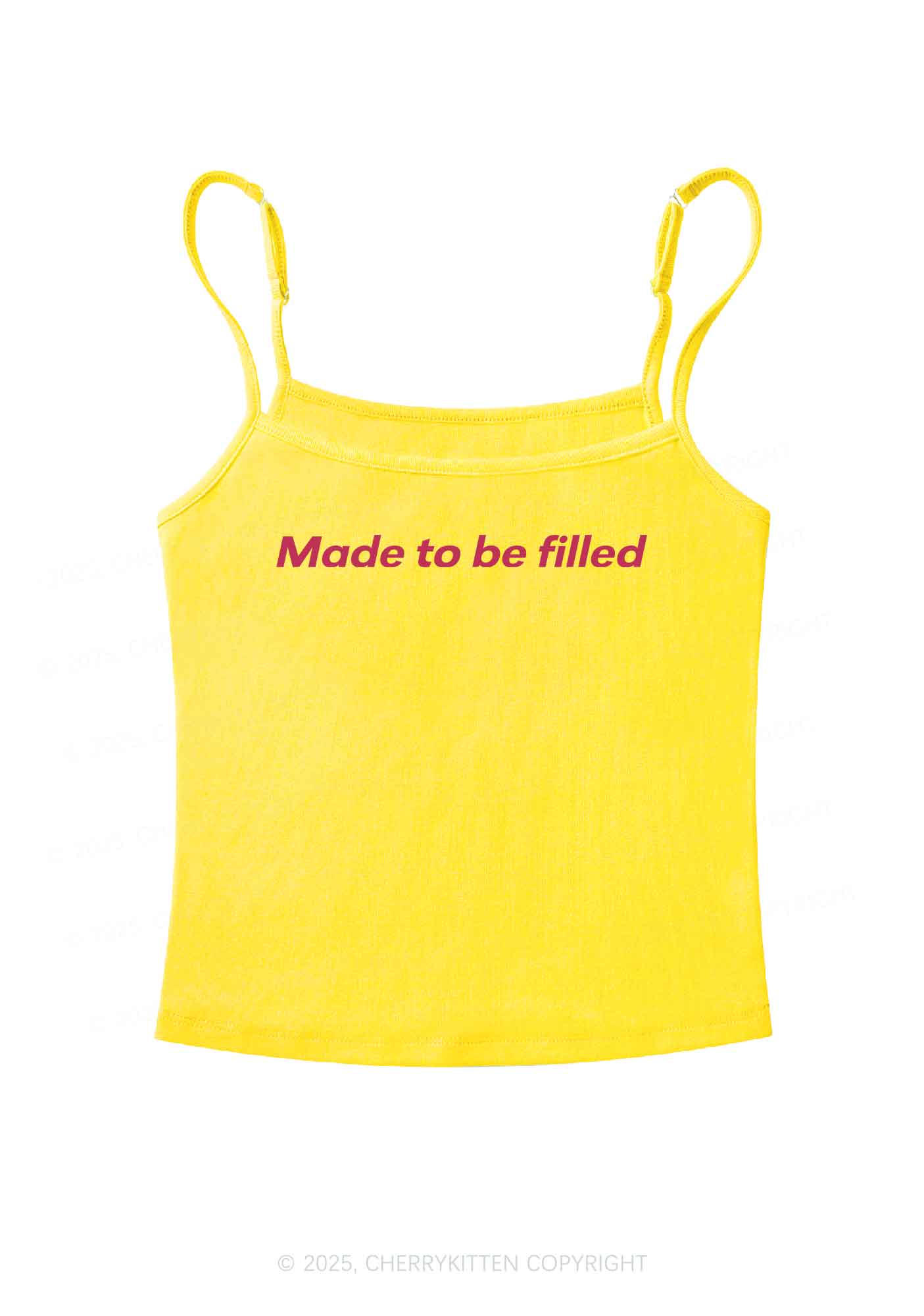 Made To Be Filled Y2K Spaghetti Strap Cami Cherrykitten