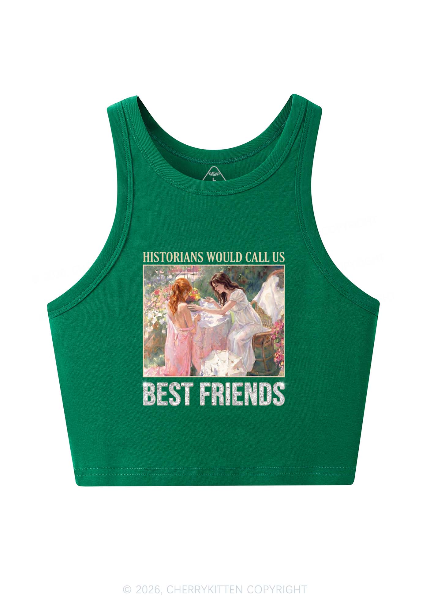 Historians Call Us Best Friends Pride Y2K Crop Tank Top Cherrykitten