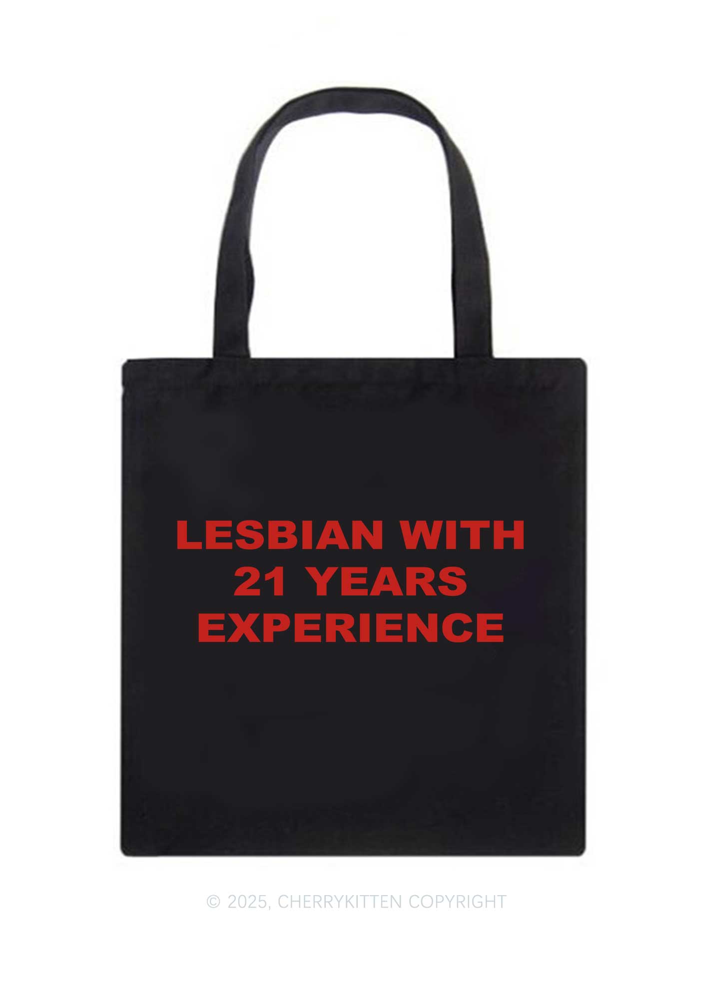 Custom Lesbian Experience Pride Y2K Canvas Tote Bag Cherrykitten