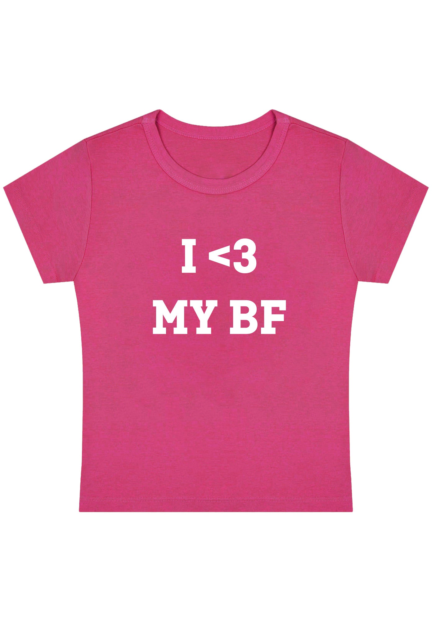 I <3 My BF Y2K Baby Tee