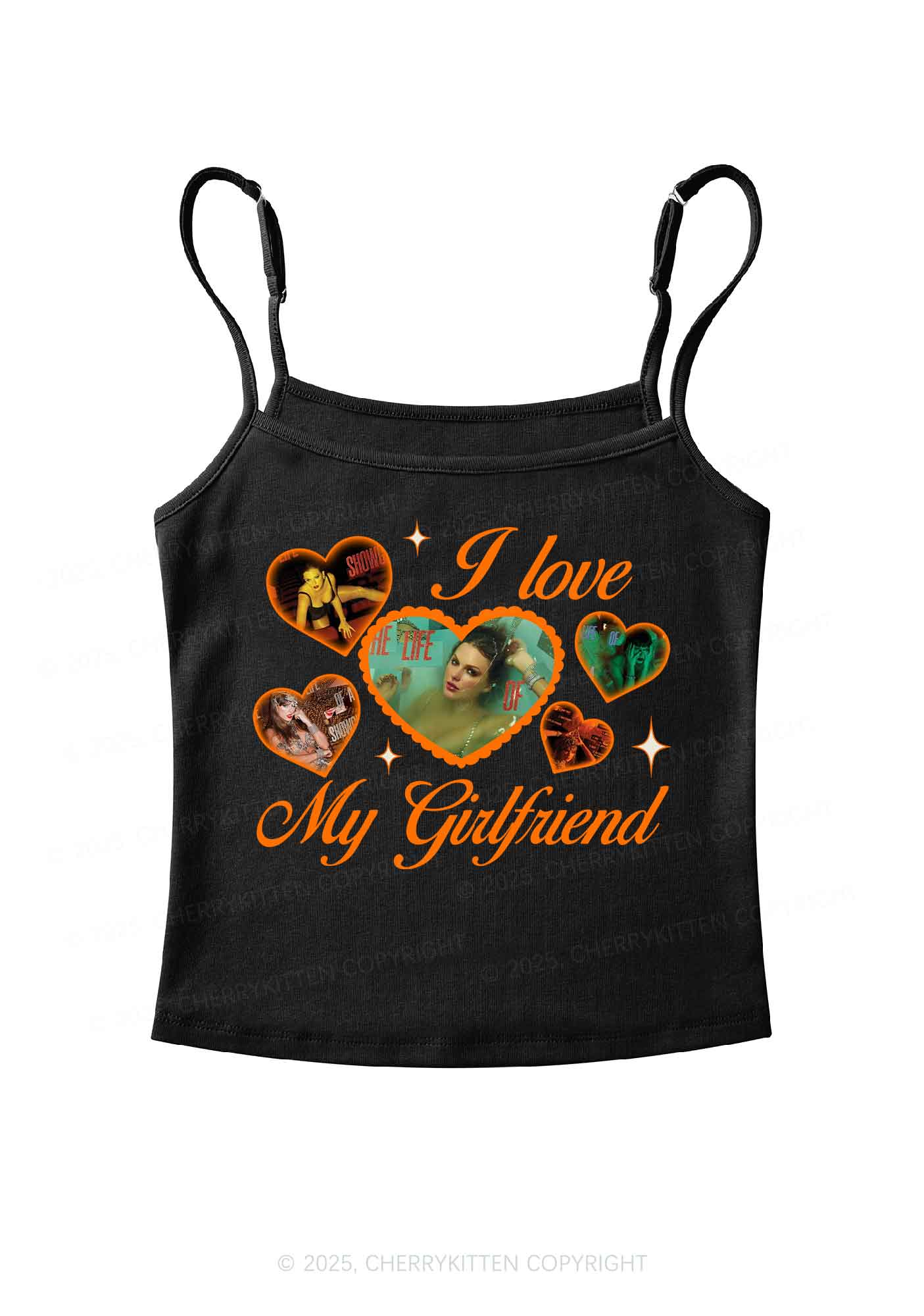Love Grilfriend TS Y2K Spaghetti Strap Cami Cherrykitten