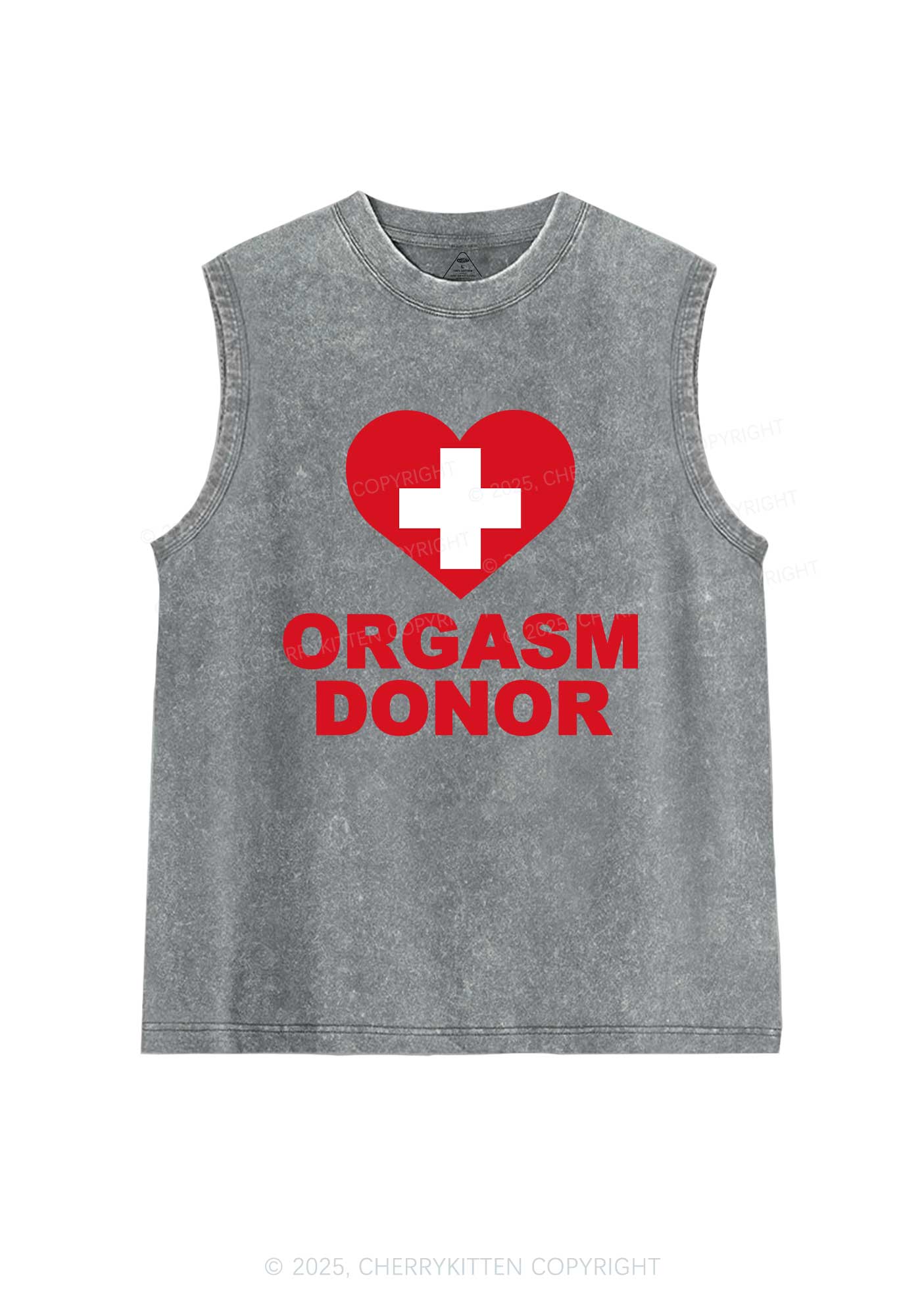 Orgxsm Donor Y2K Washed Muscle Tank Cherrykitten