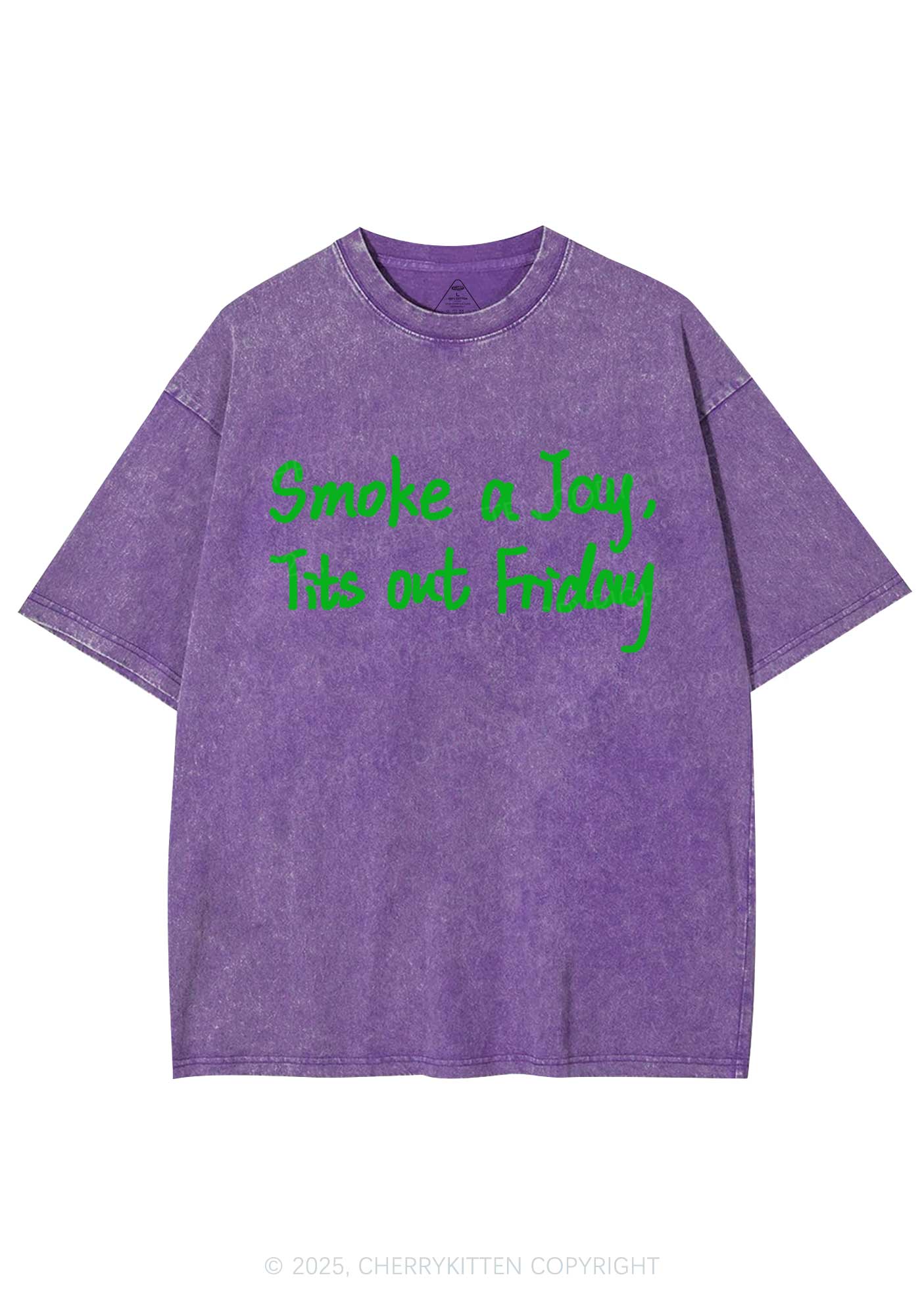 Smoke A Jay Y2K Shirts Washed Tee Cherrykitten