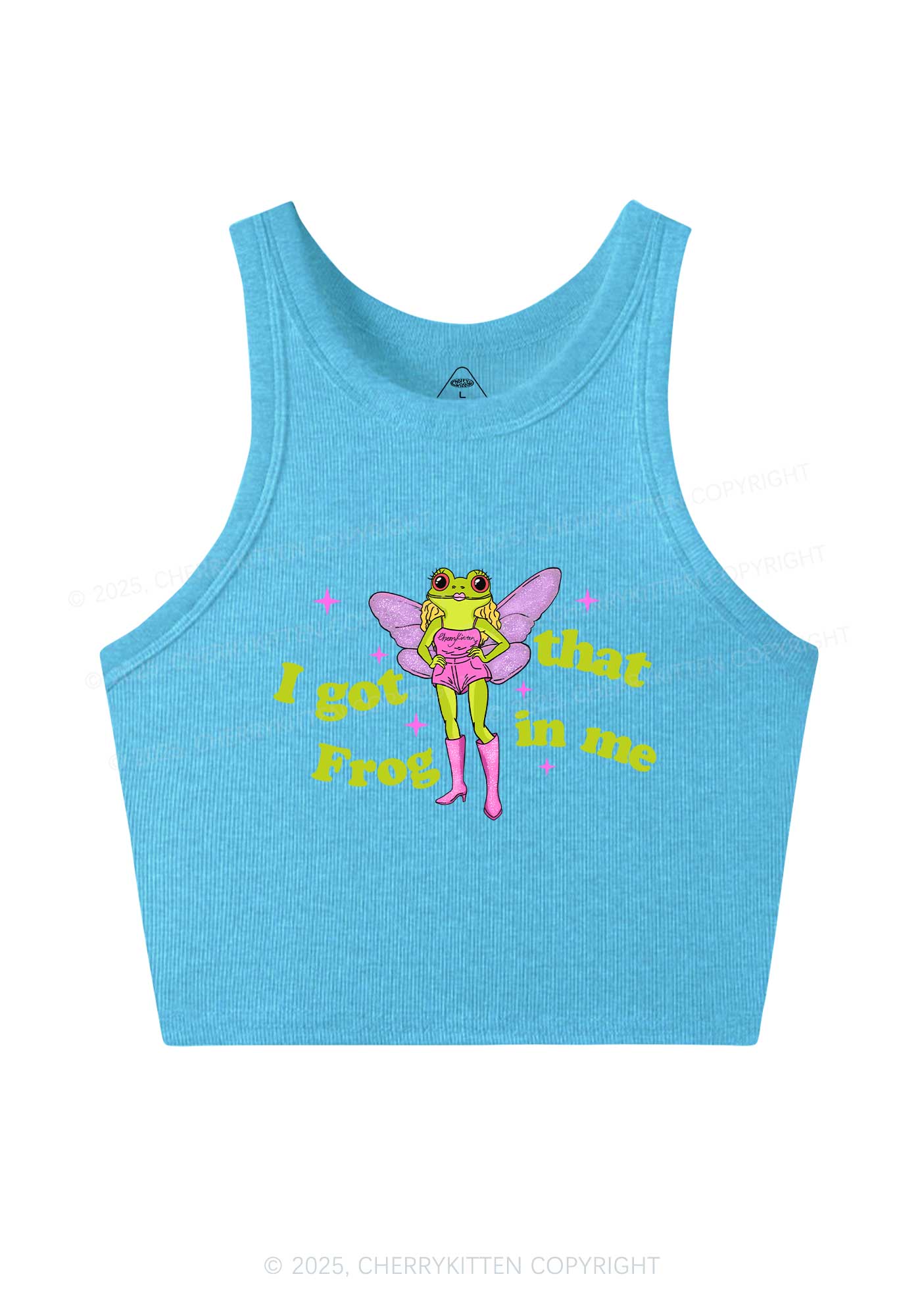 I Got That Frog Y2K Crop Tank Top Cherrykitten