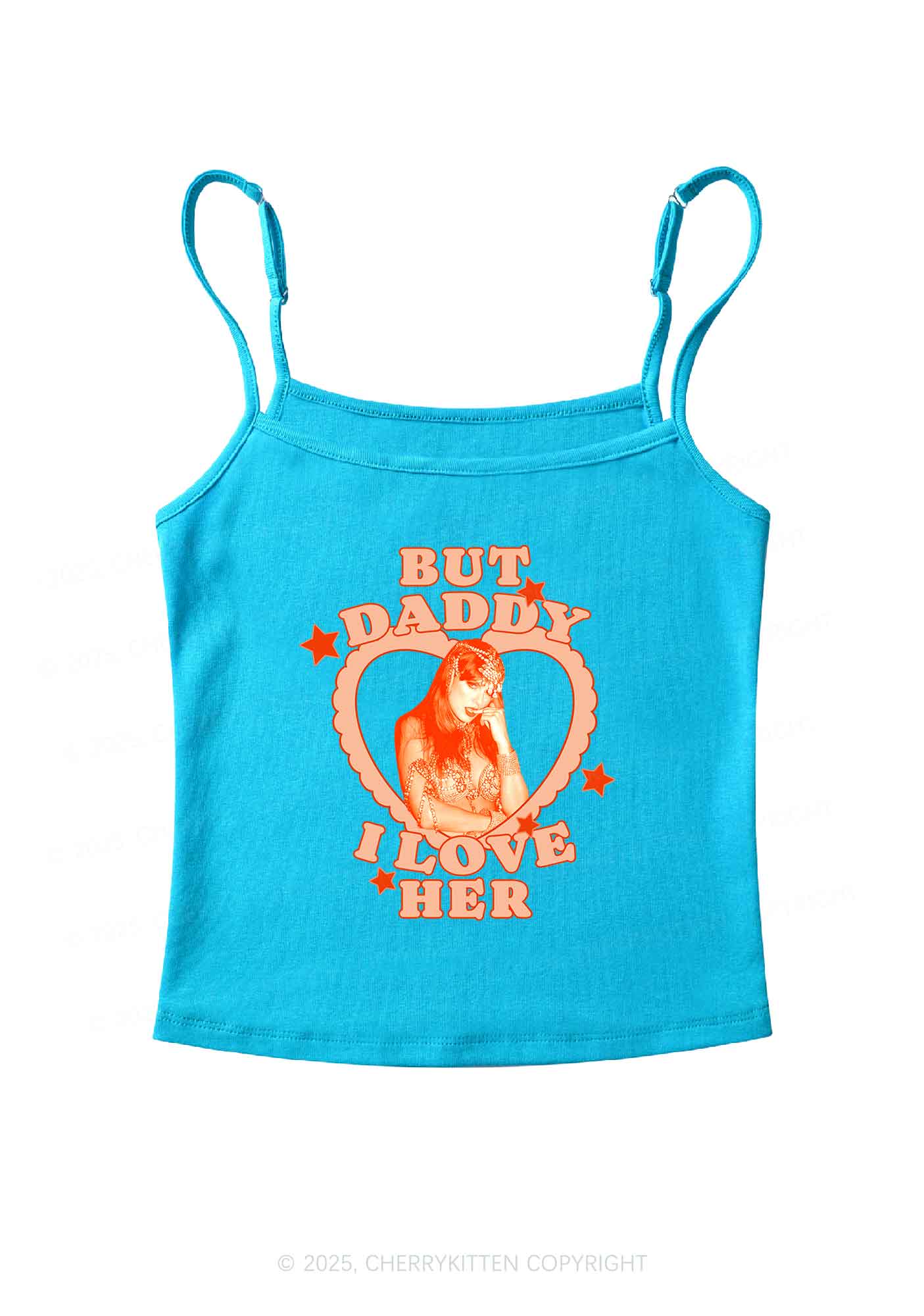 Daddy Love Heart TS Y2K Spaghetti Strap Cami Cherrykitten