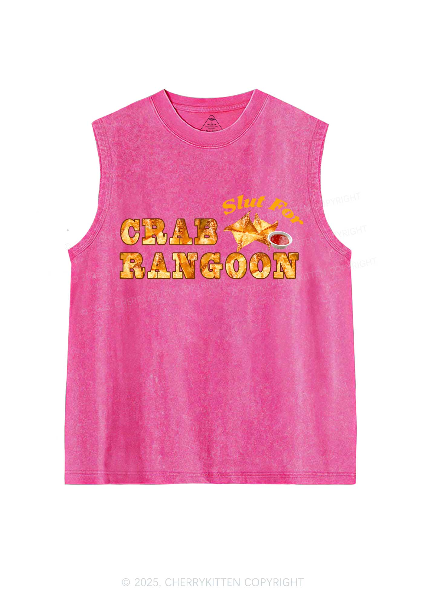 Slxt For Carb Rangoon Y2K Washed Muscle Tank Cherrykitten