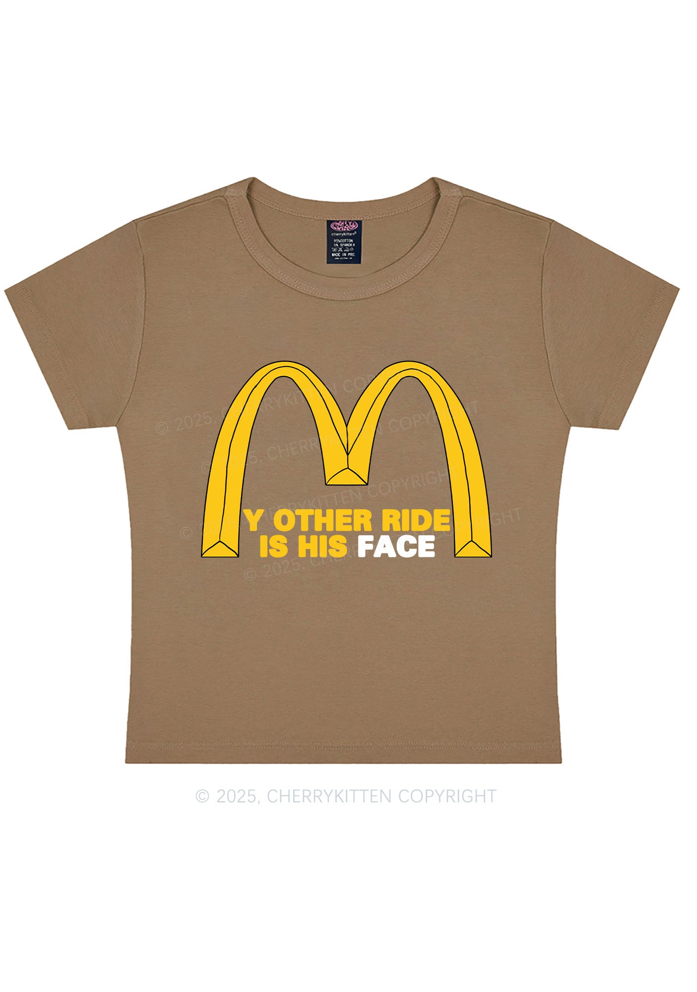 Ride His Face Y2K Baby Tee Cherrykitten