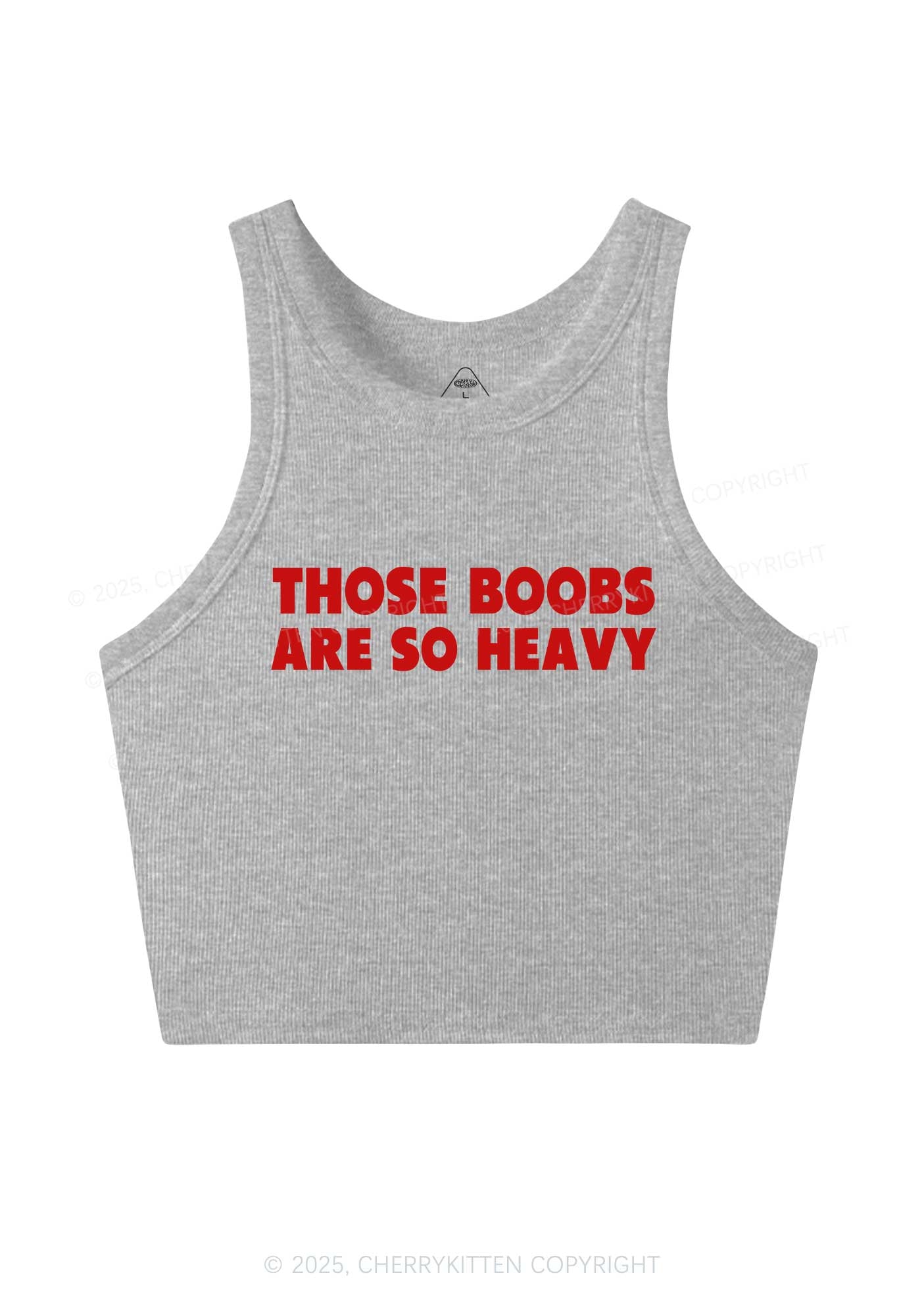 Bxxbs Are So Heavy Y2K Crop Tank Top Cherrykitten