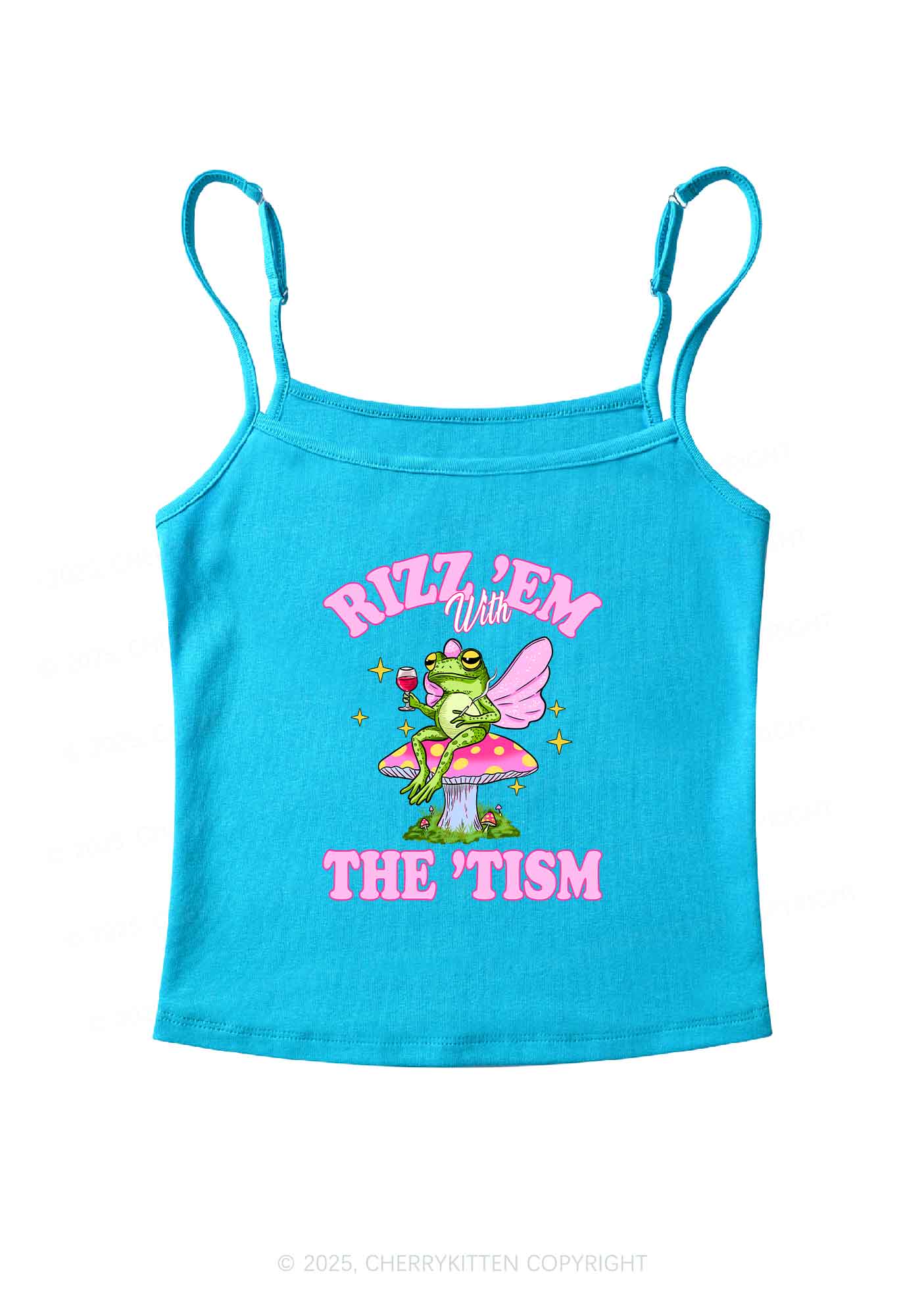 Fairy Frog Rizz Tism Y2K Spaghetti Strap Cami Cherrykitten