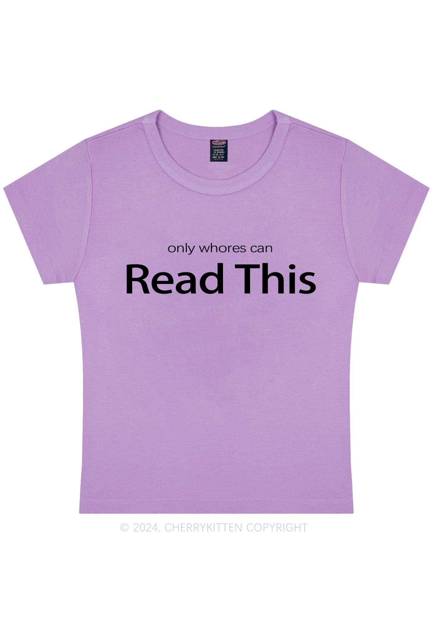 Read This Y2K Baby Tee Cherrykitten