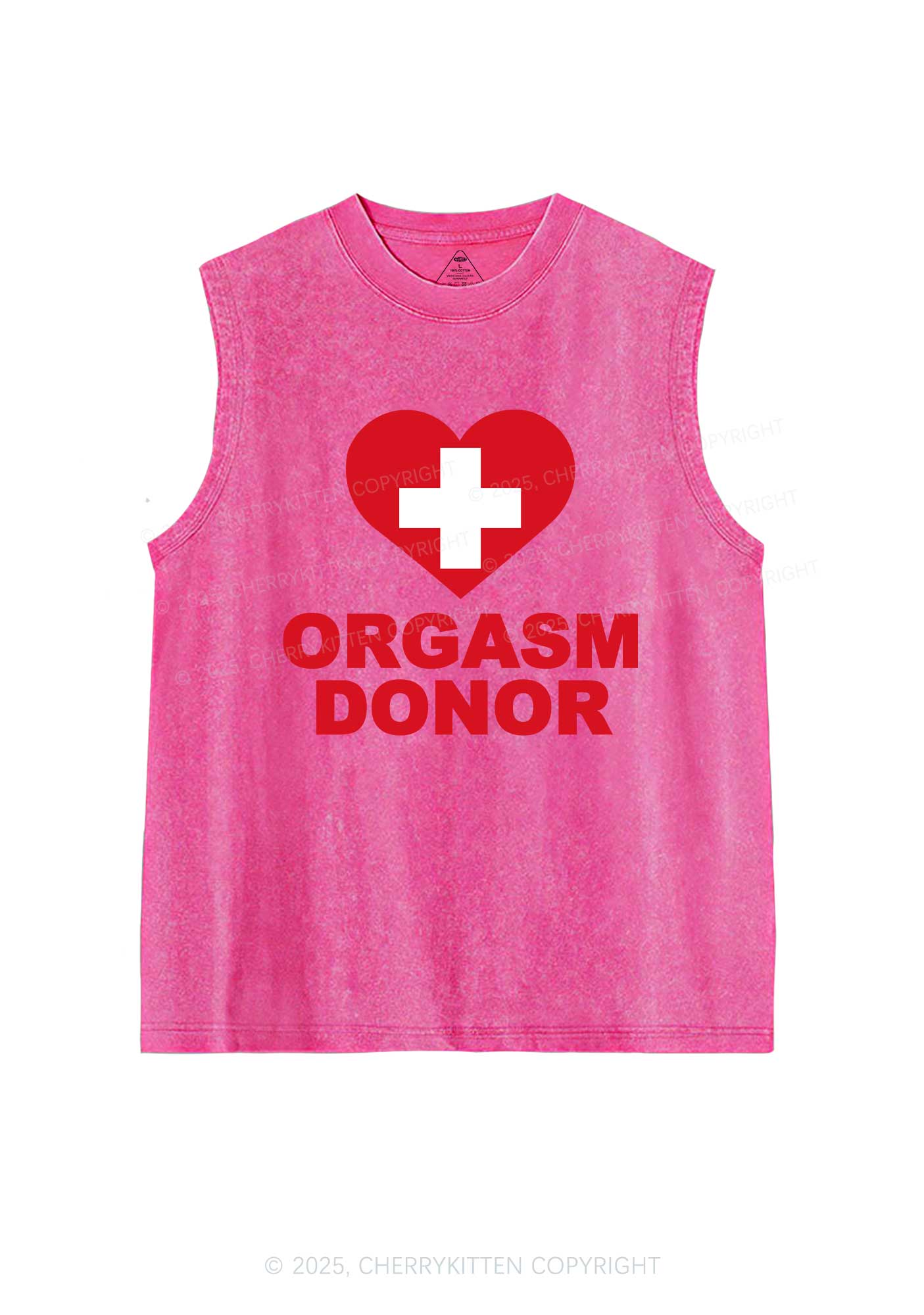 Orgxsm Donor Y2K Washed Muscle Tank Cherrykitten