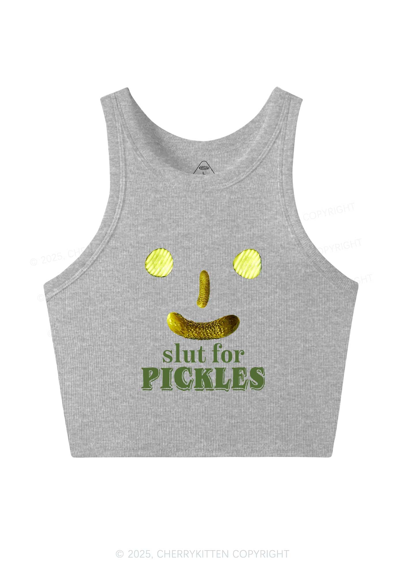 Slxt For Pickles Y2K Crop Tank Top Cherrykitten