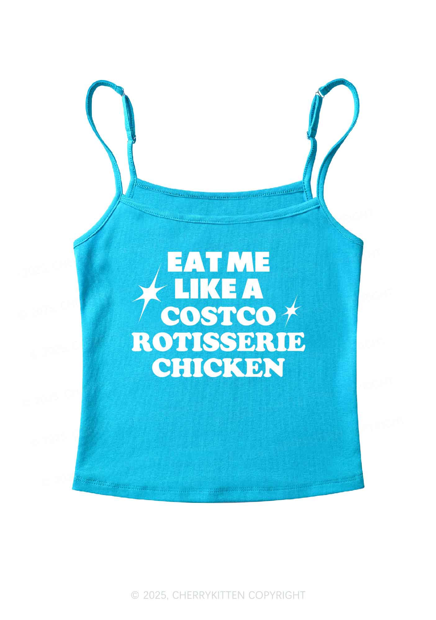 Eat Me Like Chicken Y2K Spaghetti Strap Cami Cherrykitten