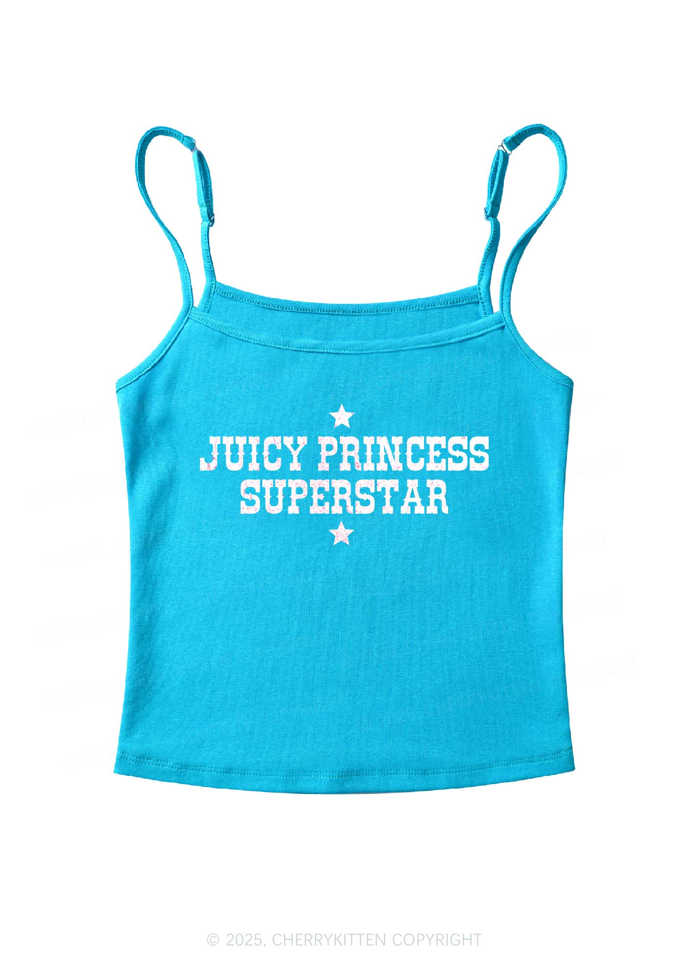 Juicy Princess Superstar Y2K Spaghetti Strap Cami Cherrykitten