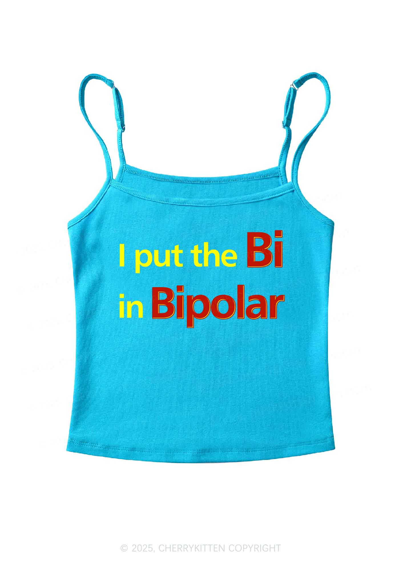 Bi In BipolarY2K Spaghetti Strap Cami Cherrykitten