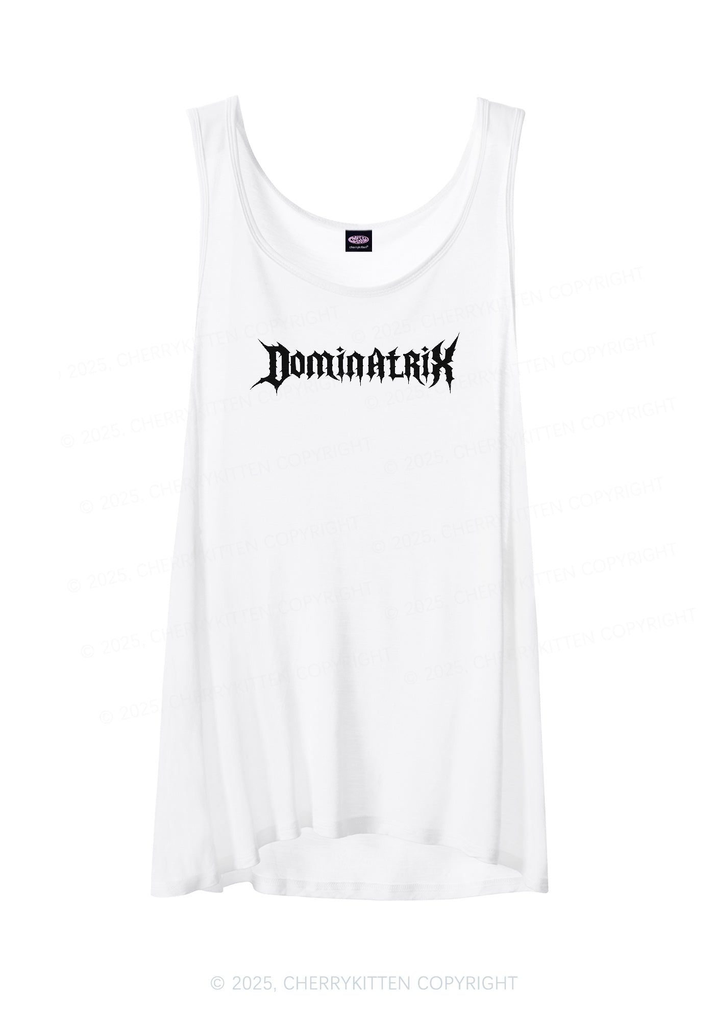 Dominatrix Y2K Sheer Boyfriend Tank Cherrykitten