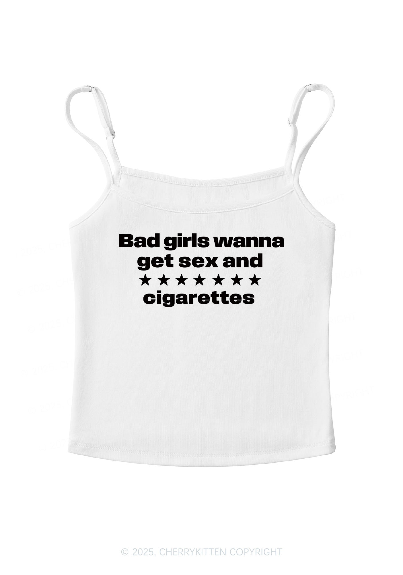 Wanna Sxx Cigarettes Y2K Spaghetti Strap Cami Cherrykitten