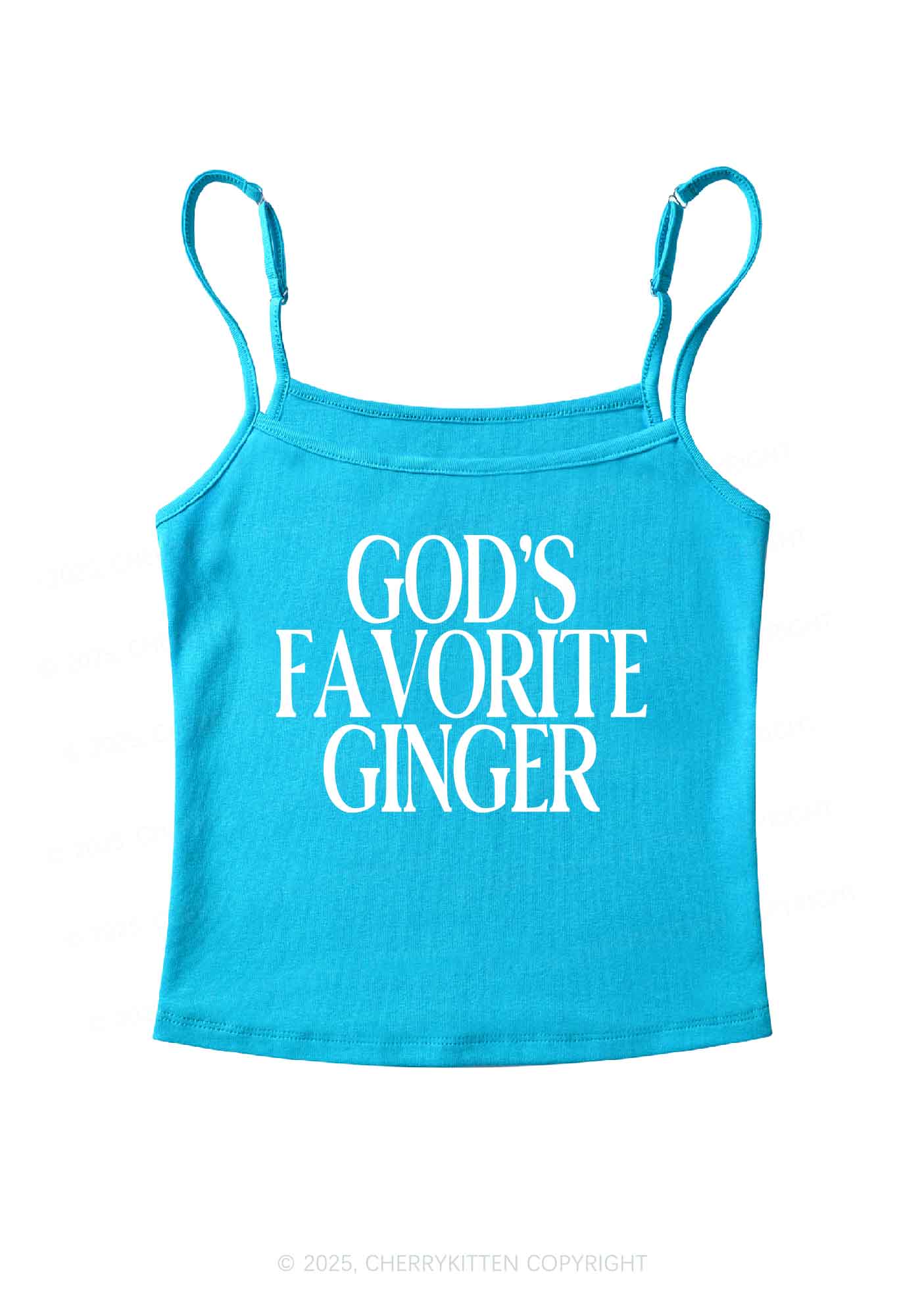 Gods Favorite Ginger Y2K Spaghetti Strap Cami Cherrykitten