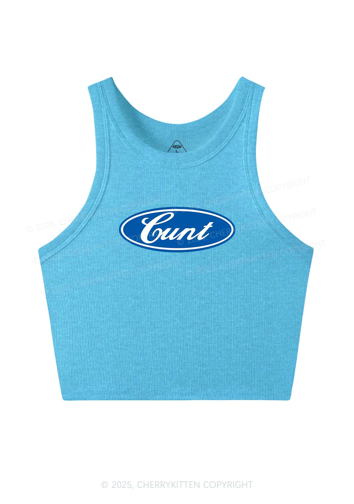 Oval Cxxt Y2K Crop Tank Top Cherrykitten