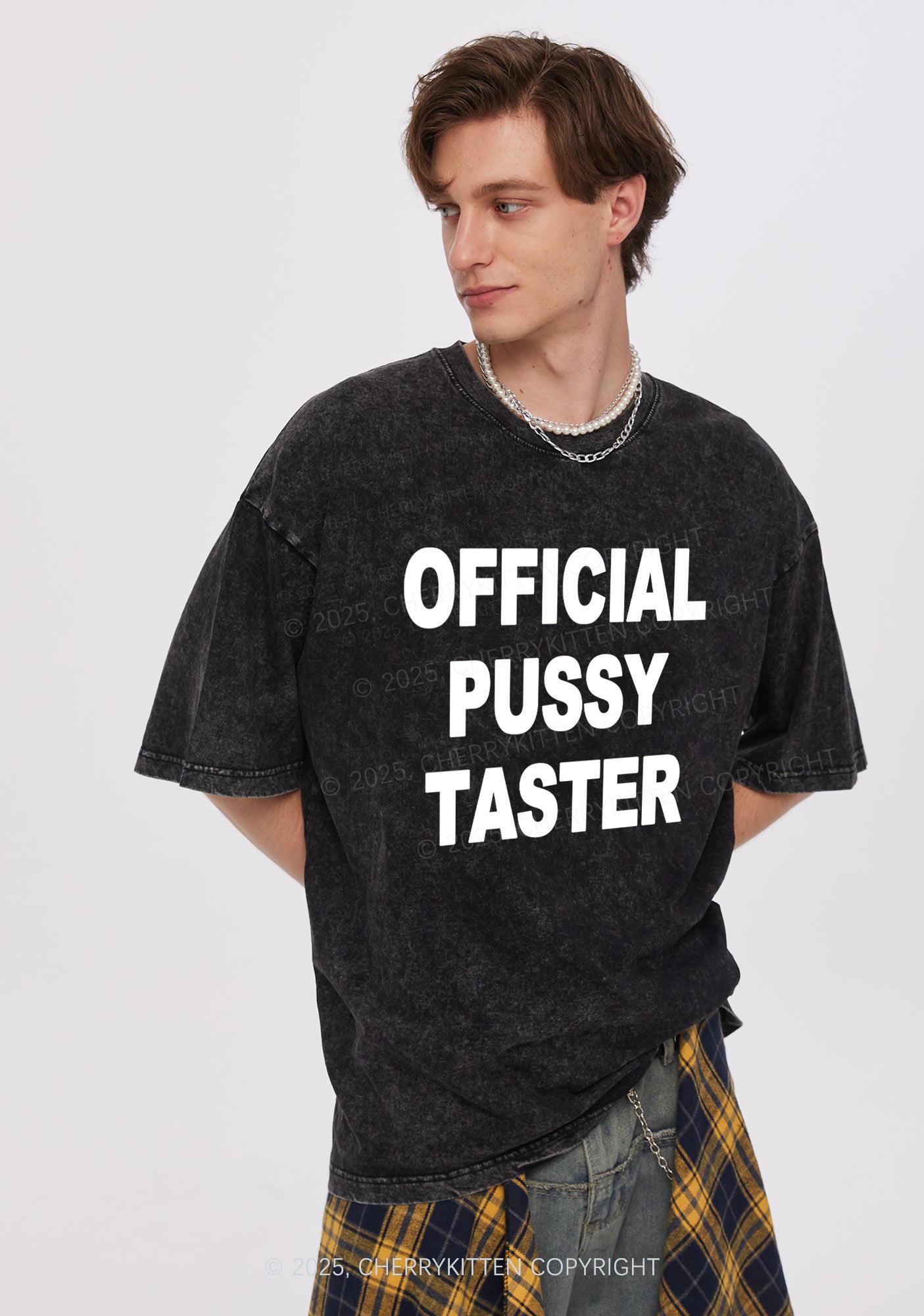 Official Puxxy Taster Y2K Shirts Washed Tee Cherrykitten